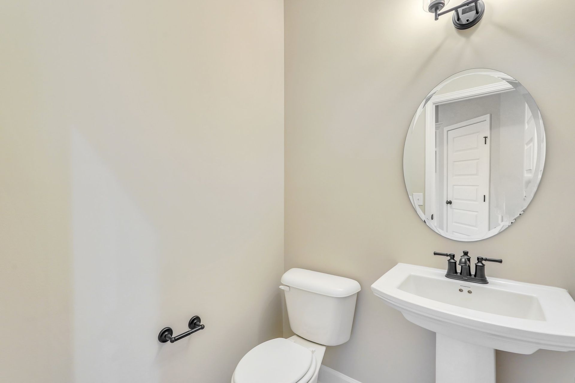 Harbor II Powder Room with Oval Mirror