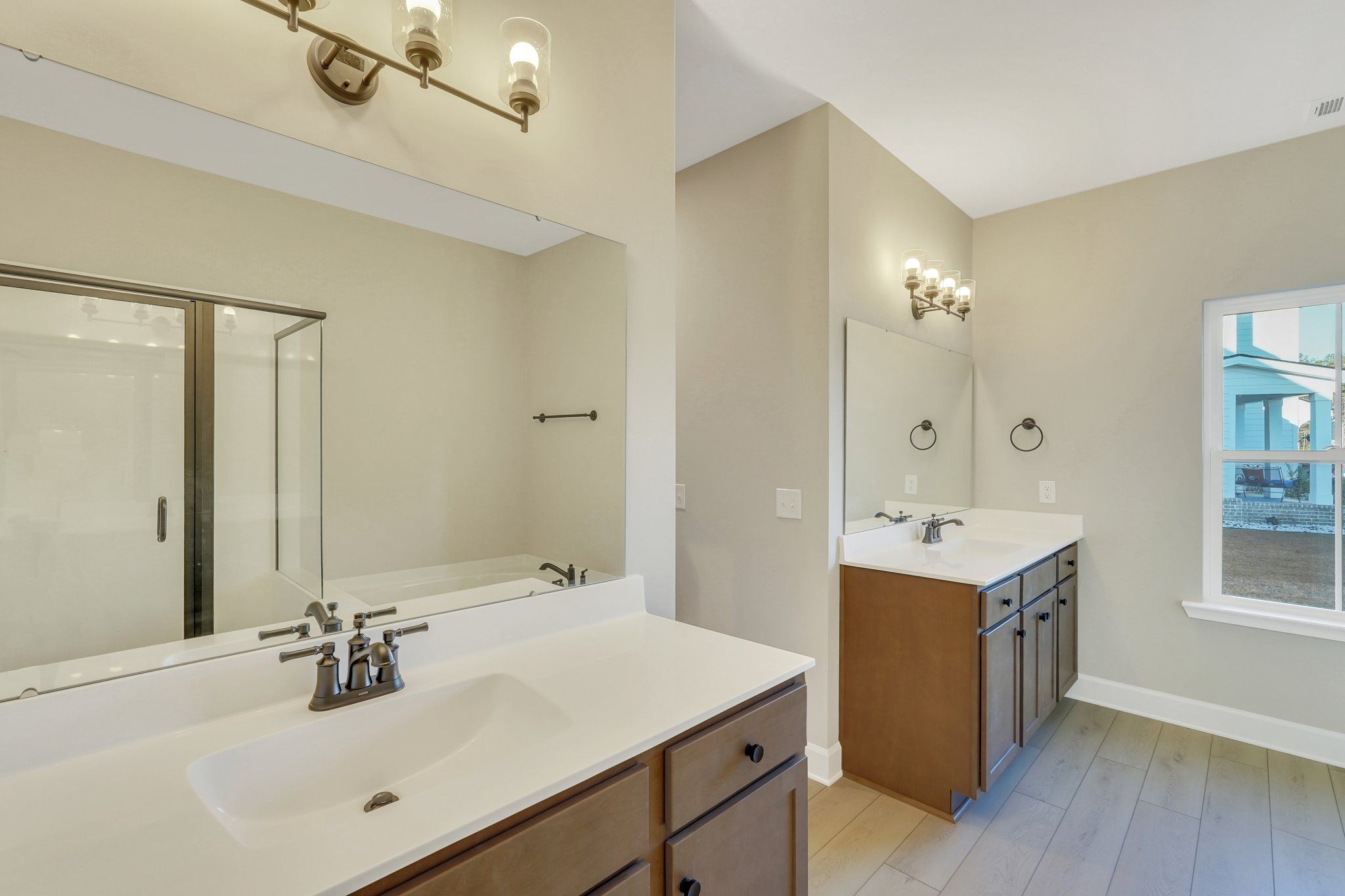 Harbor II Main Primary Bathroom with Dual Vanity