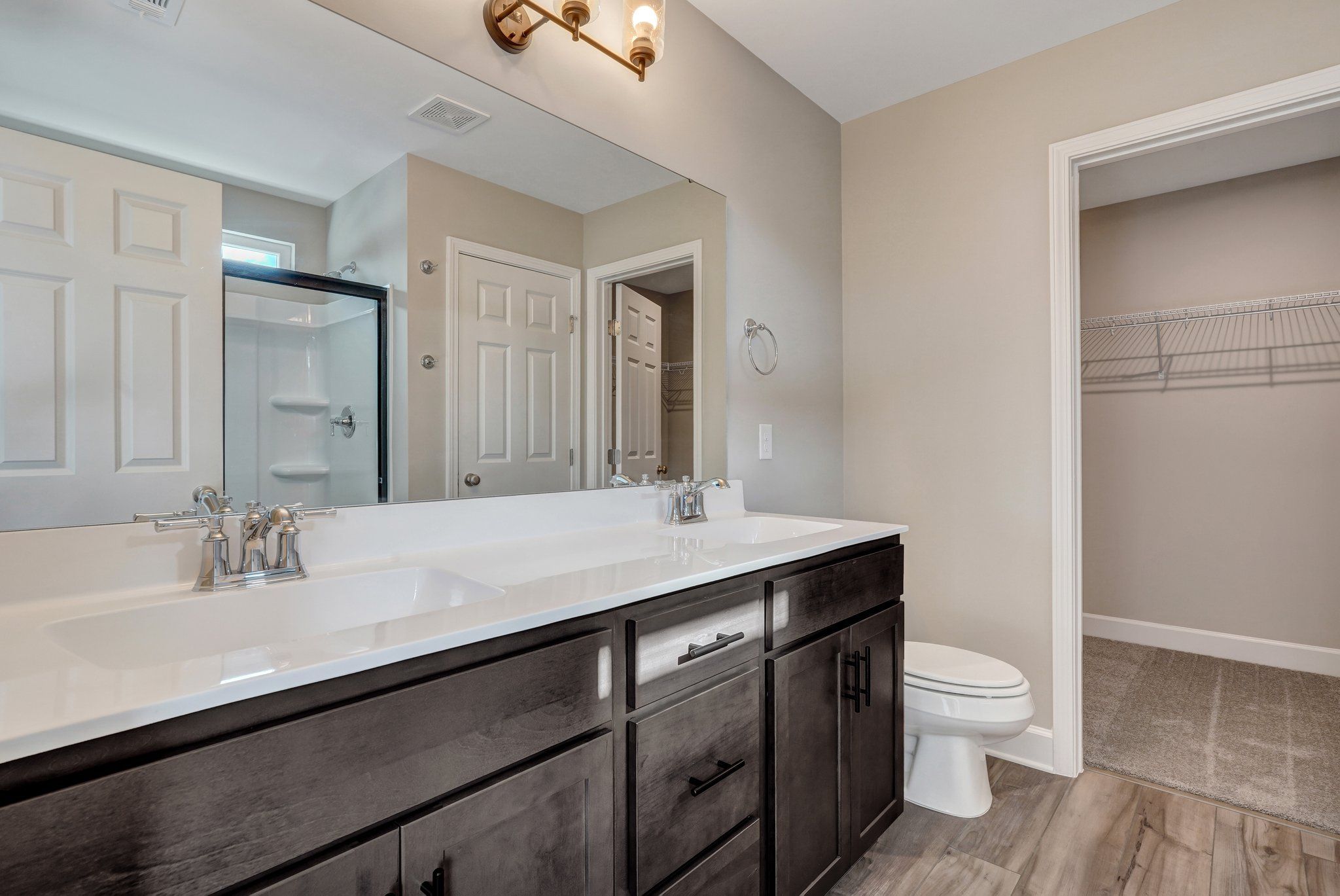 New Haven Townhome B- Owner's Bathroom Suite  | Ernest Homes