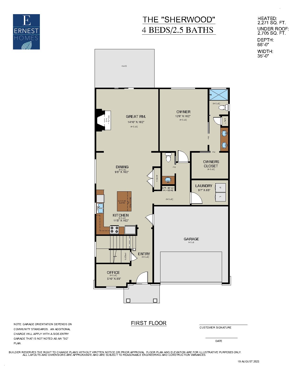 Sherwood– First Floor Rendering | Ernest Homes