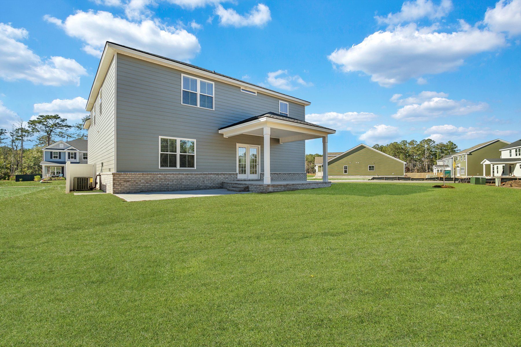 Nantucket Signature - Rear elevation with covered back porch | Ernest Homes