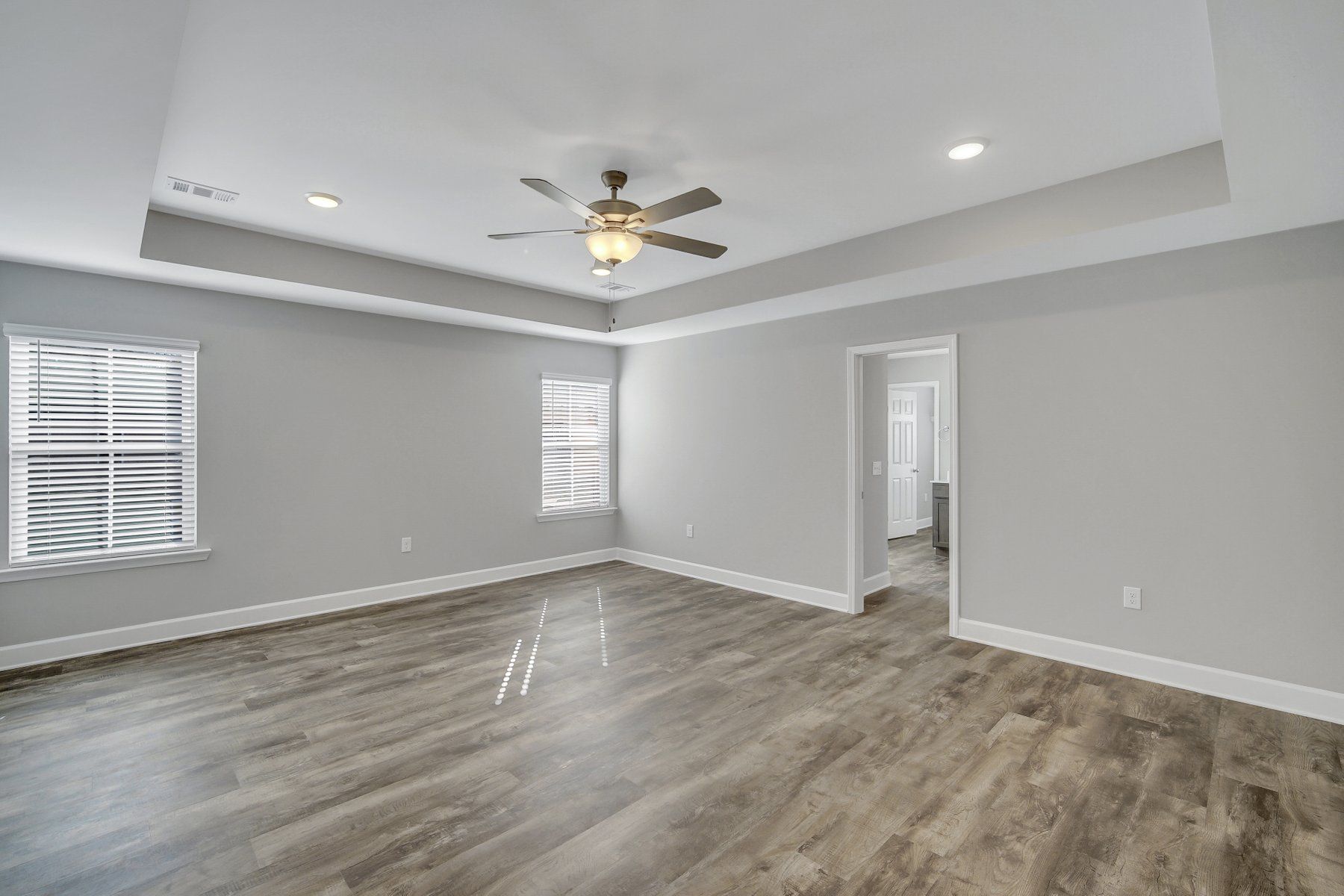 Nantucket Signature - Owners bedroom with optional tray ceiling  | Ernest Homes