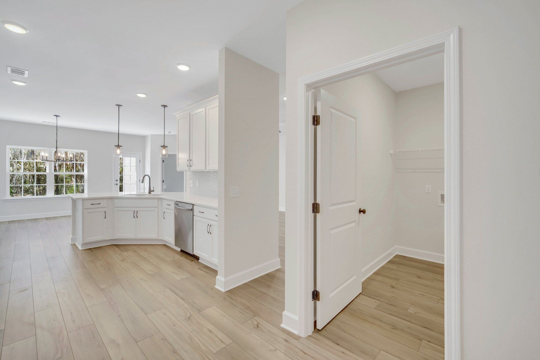 Wassaw - Kitchen with Optional Laundry Room | Ernest Homes