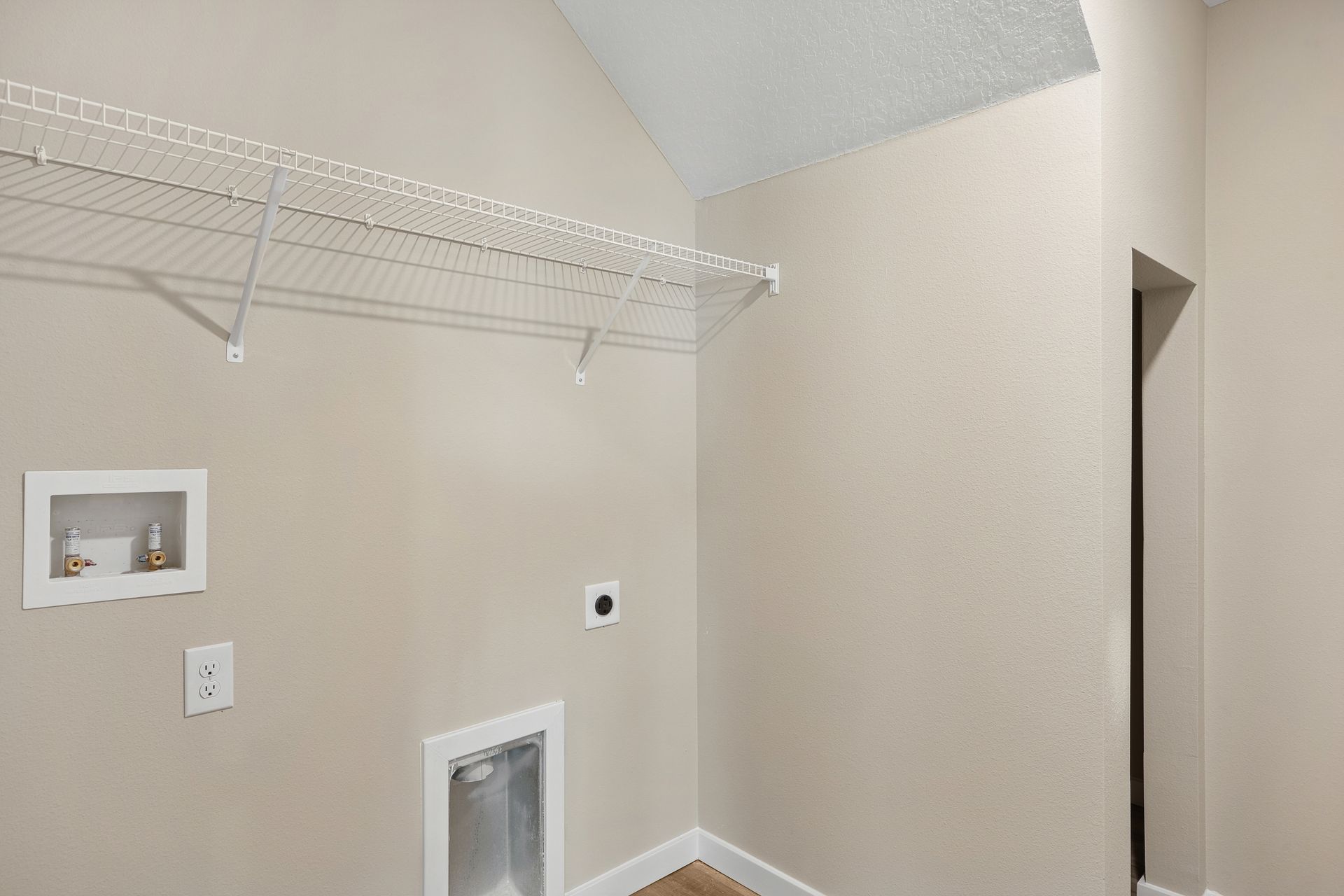 Laundry room with storage