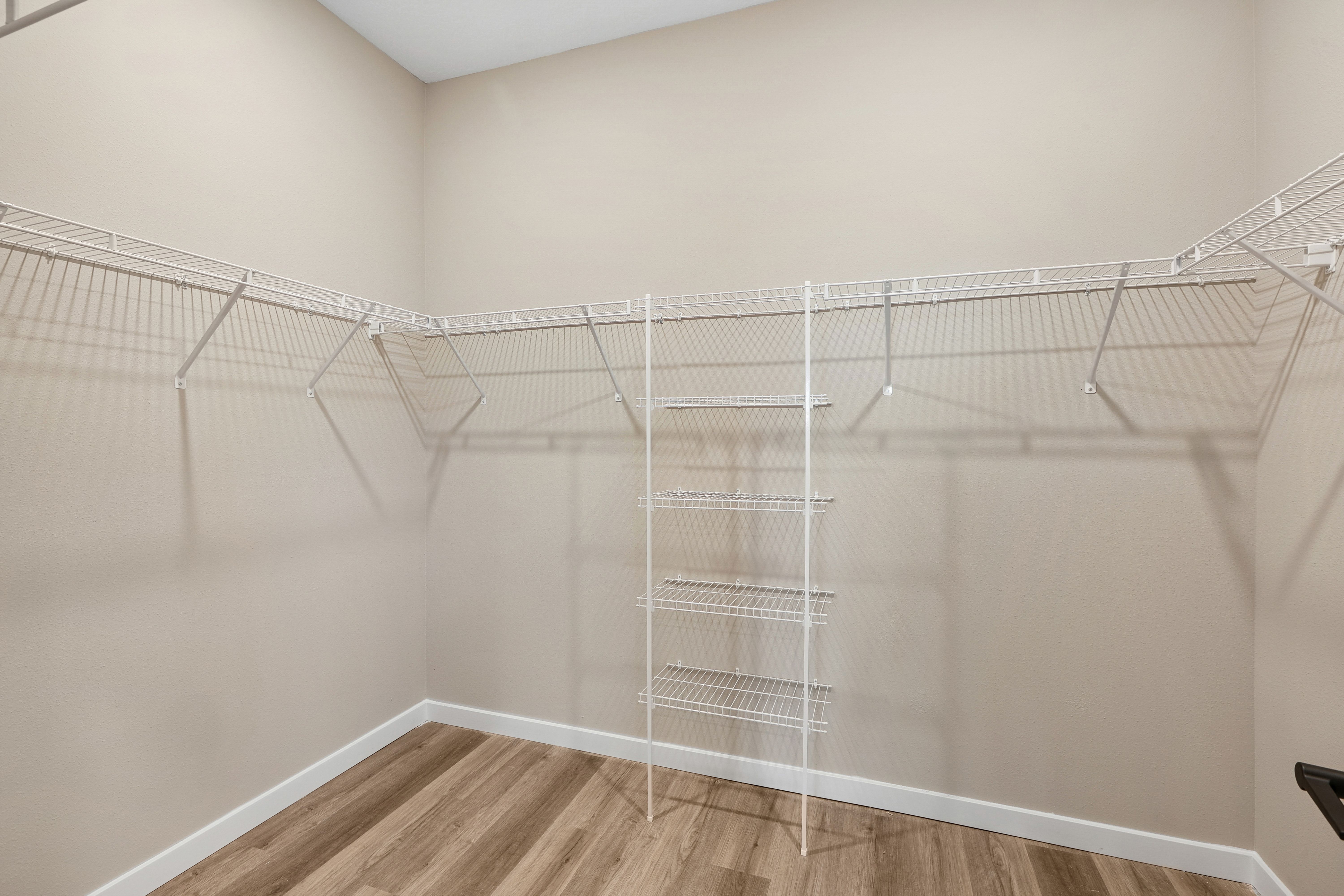 Primary walk-in closet
