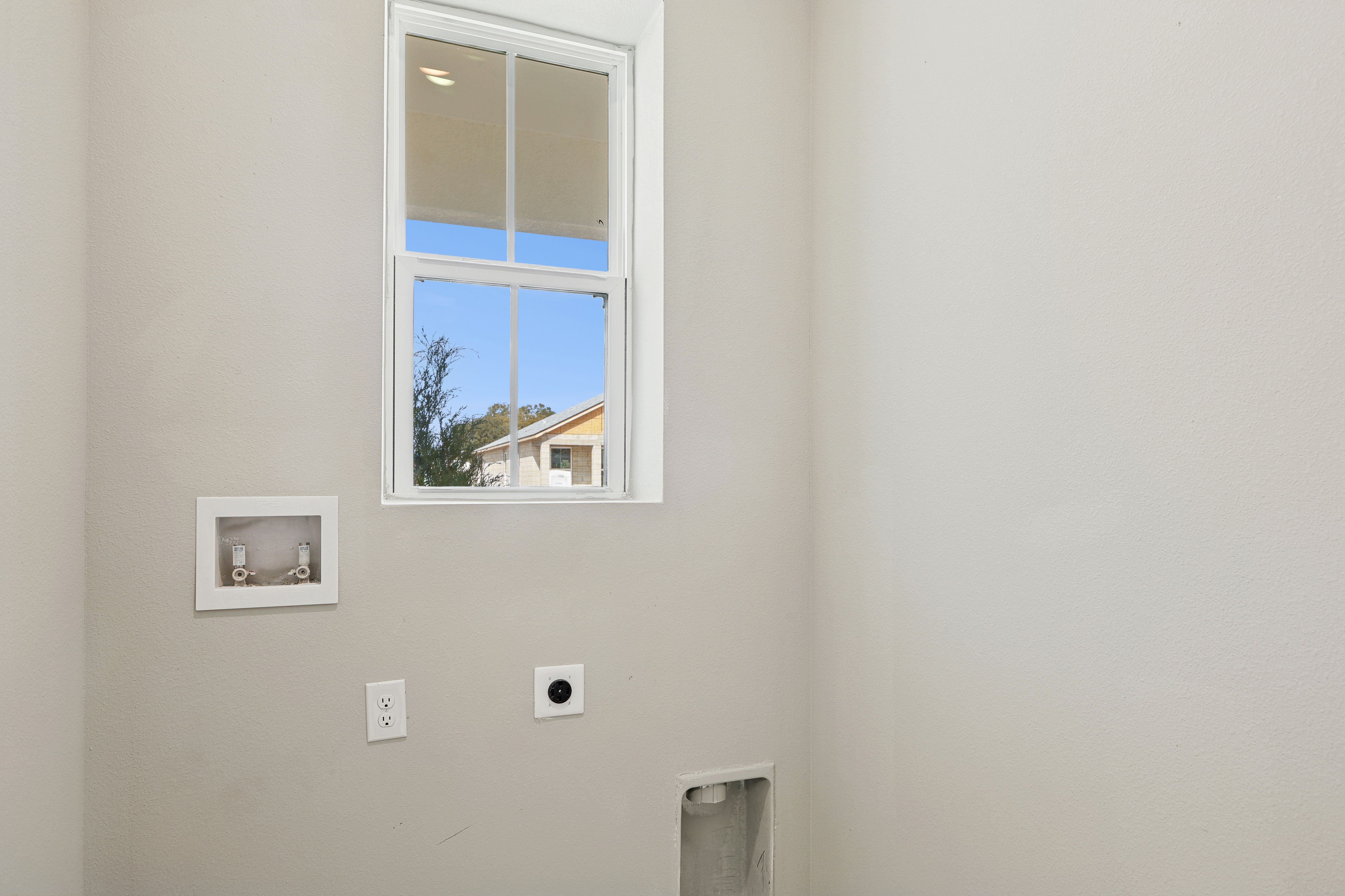 Laundry room with views