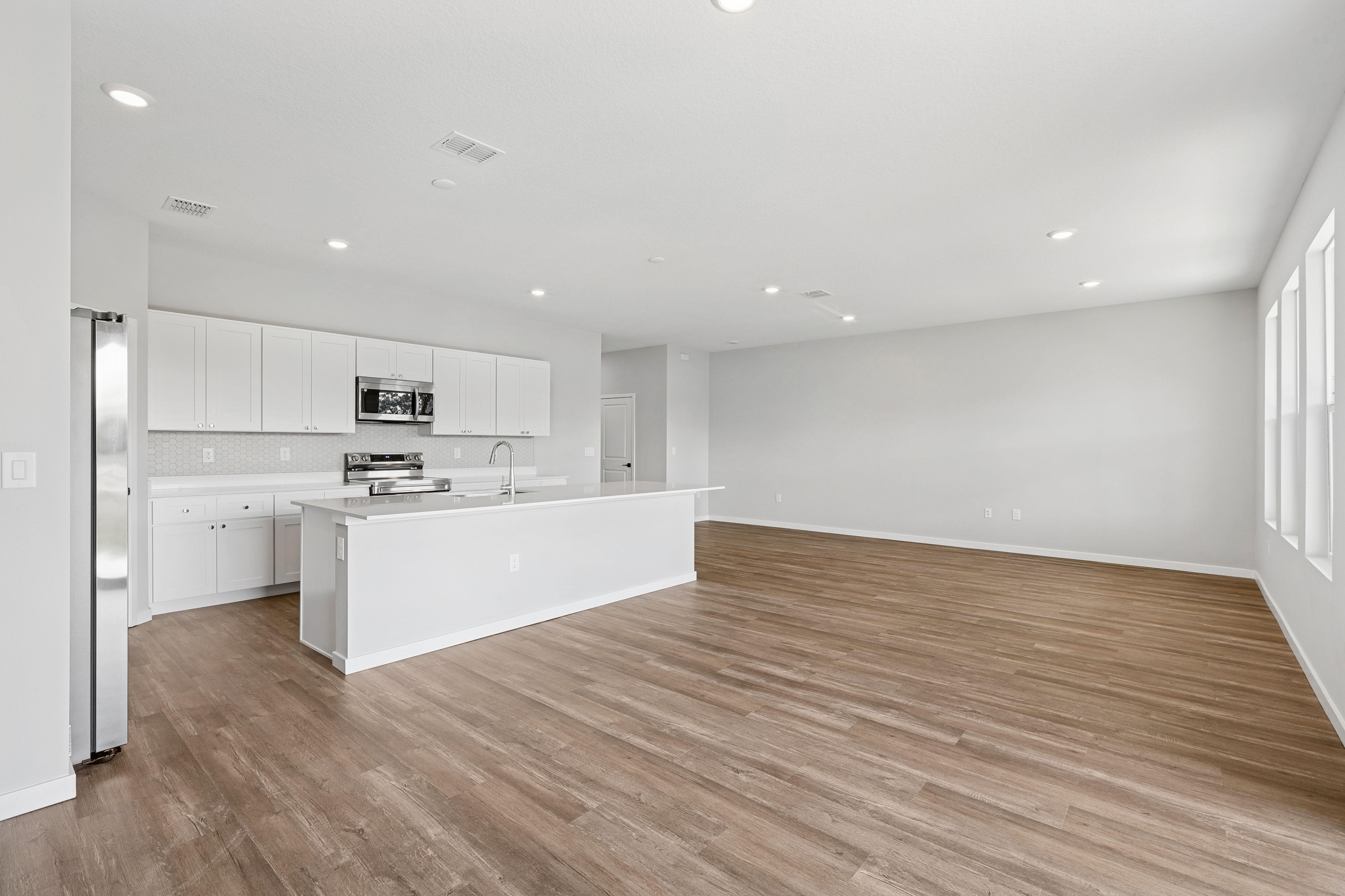 Dining and living space