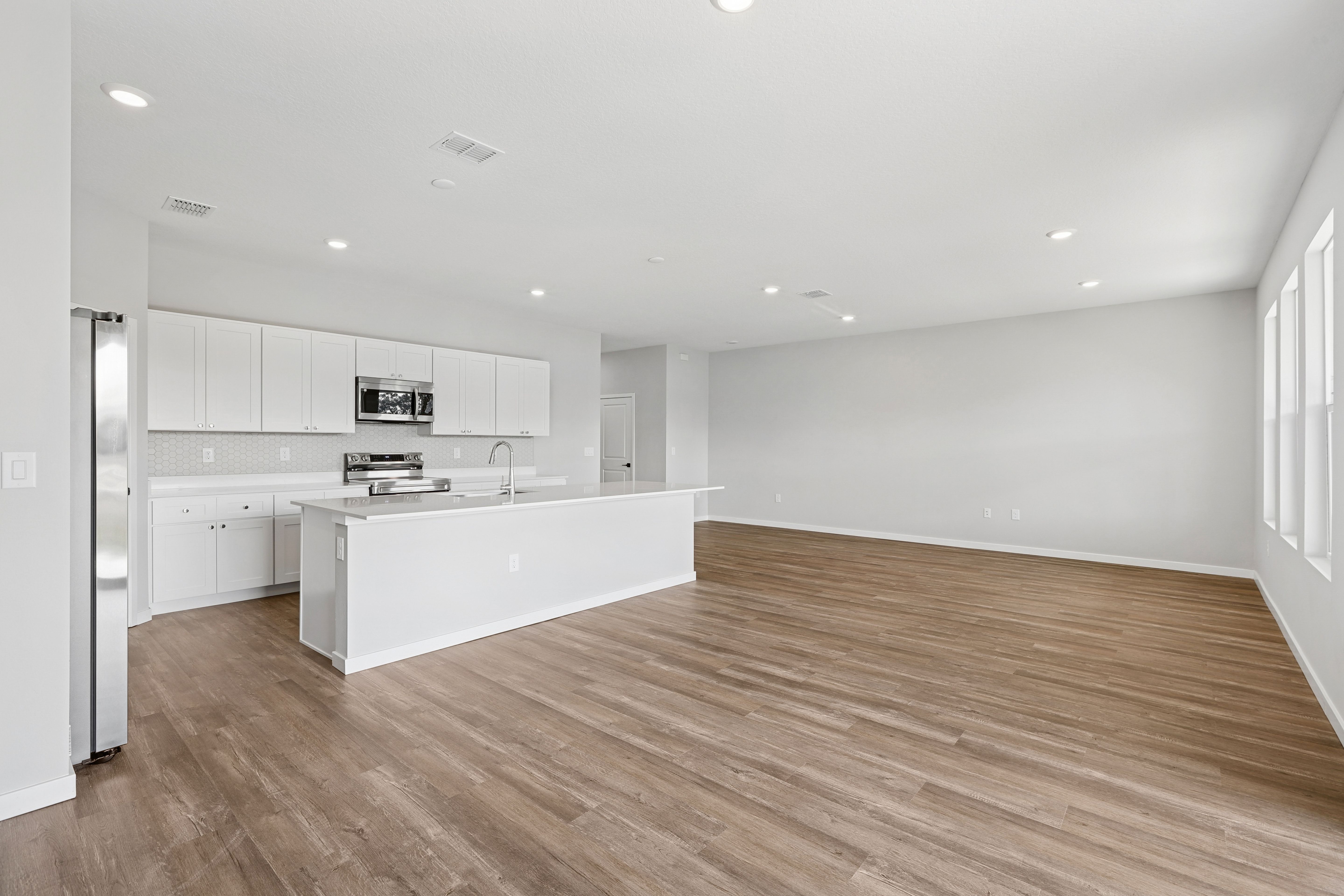 Dining and living space