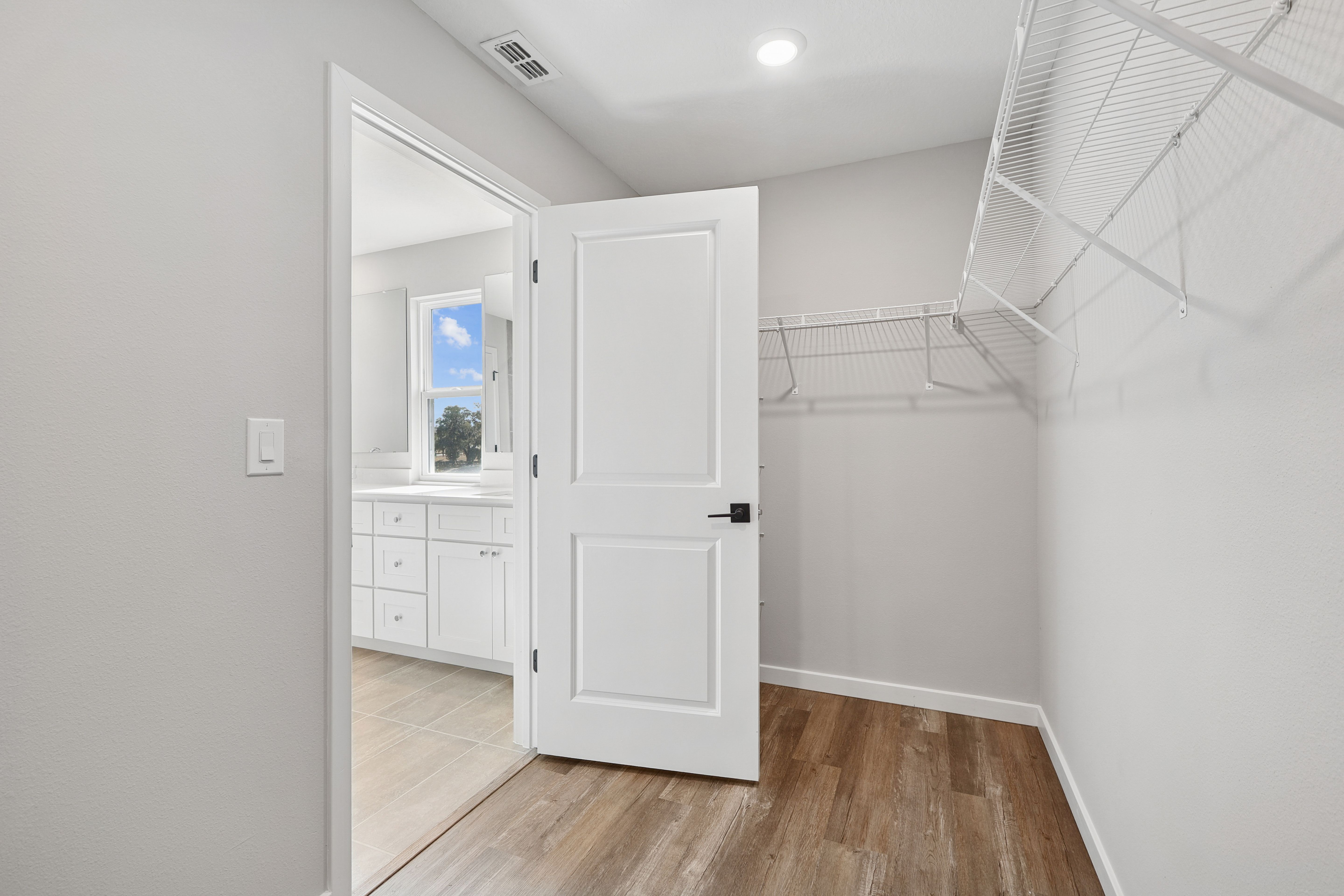 Primary walk-in closet