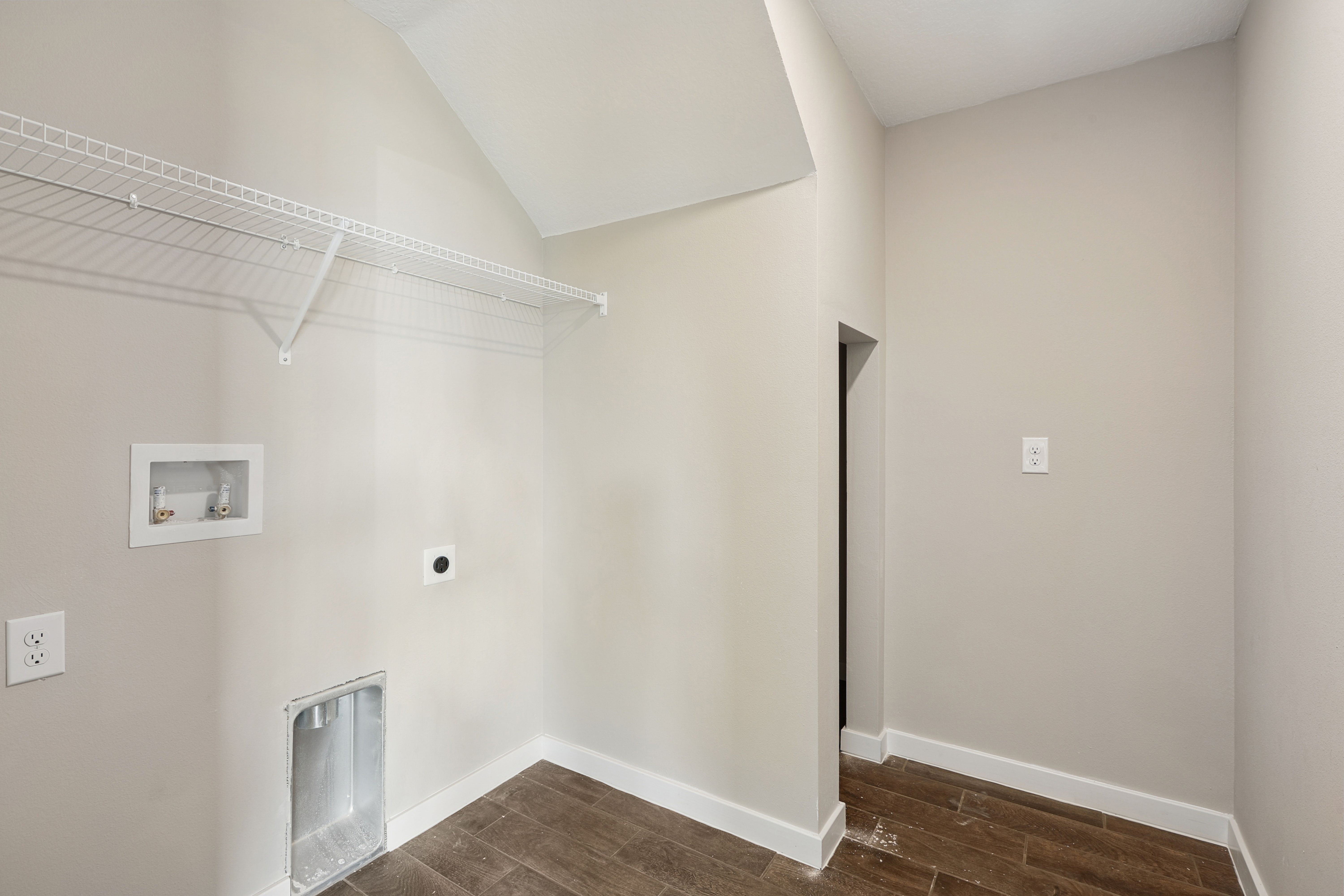 Laundry room with storage