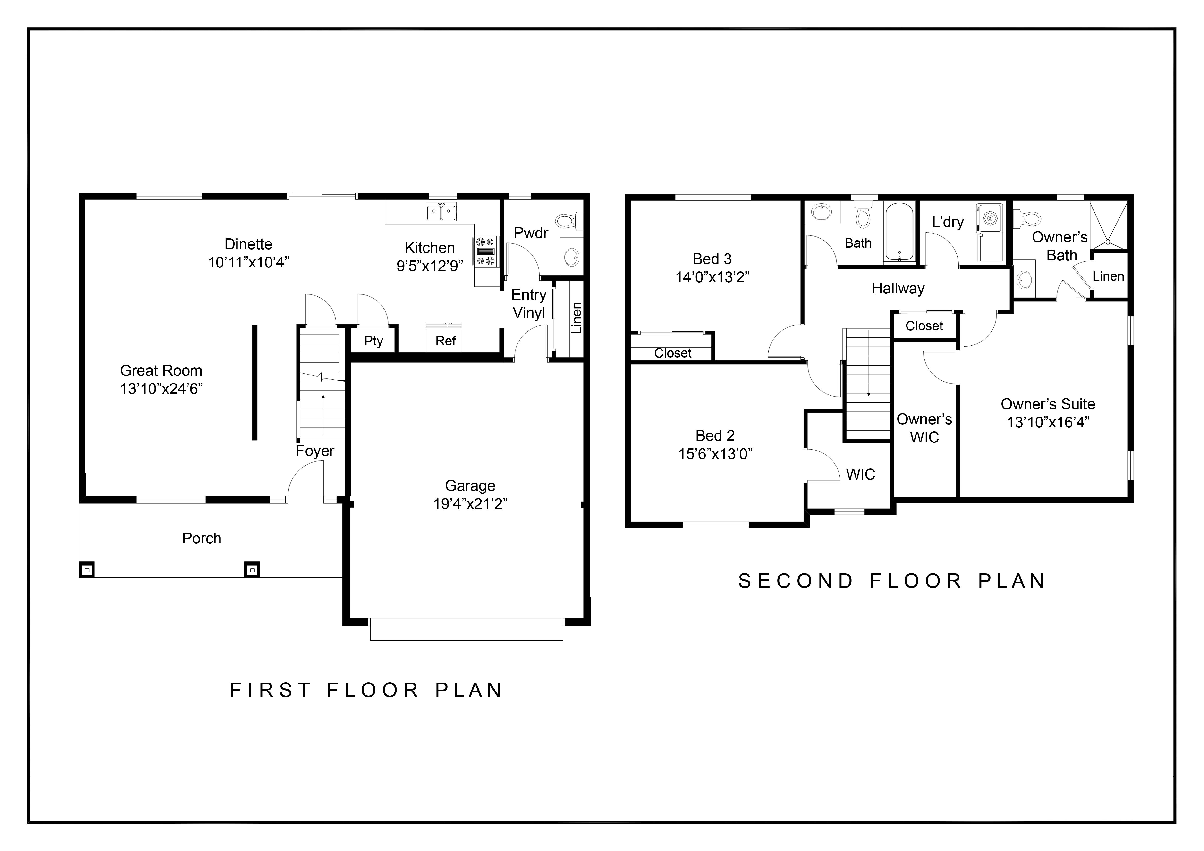 Saginaw I 2D Floorplan