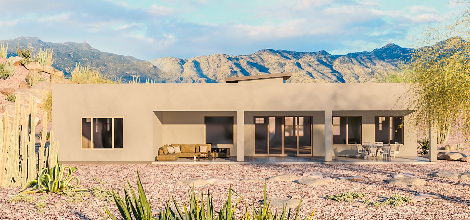 Mesquite Desert Contemporary Enhanced Elevation