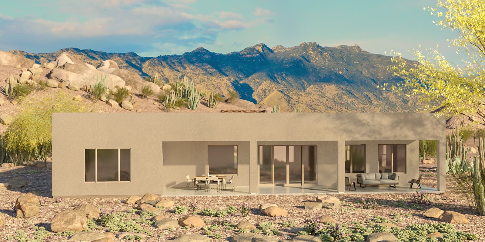 Mesquite Modern Elevation