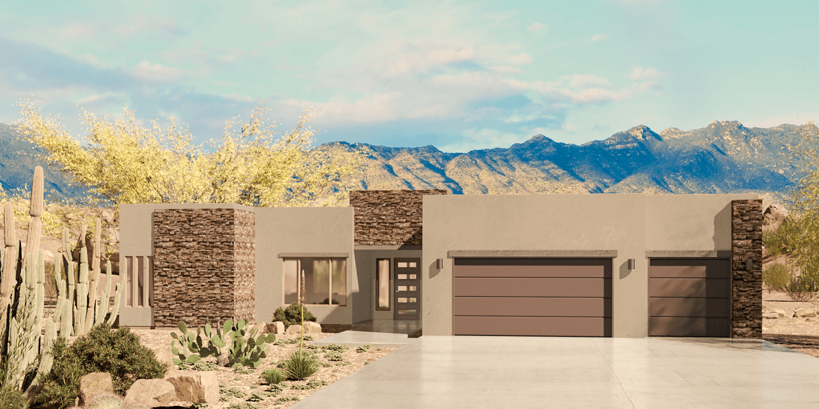 Mesquite Modern Elevation