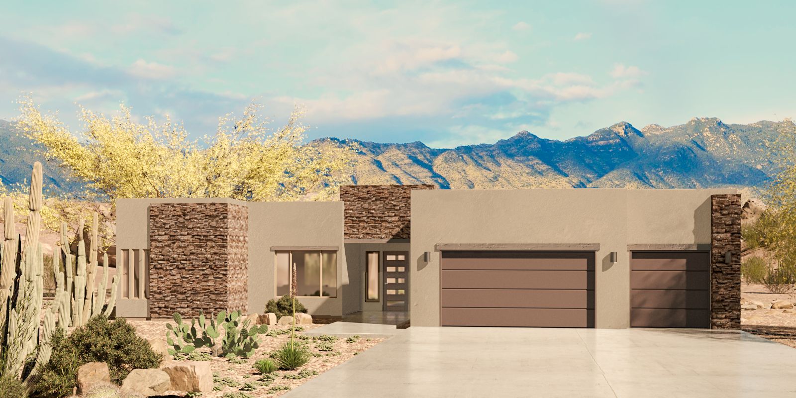 Mesquite Modern Elevation