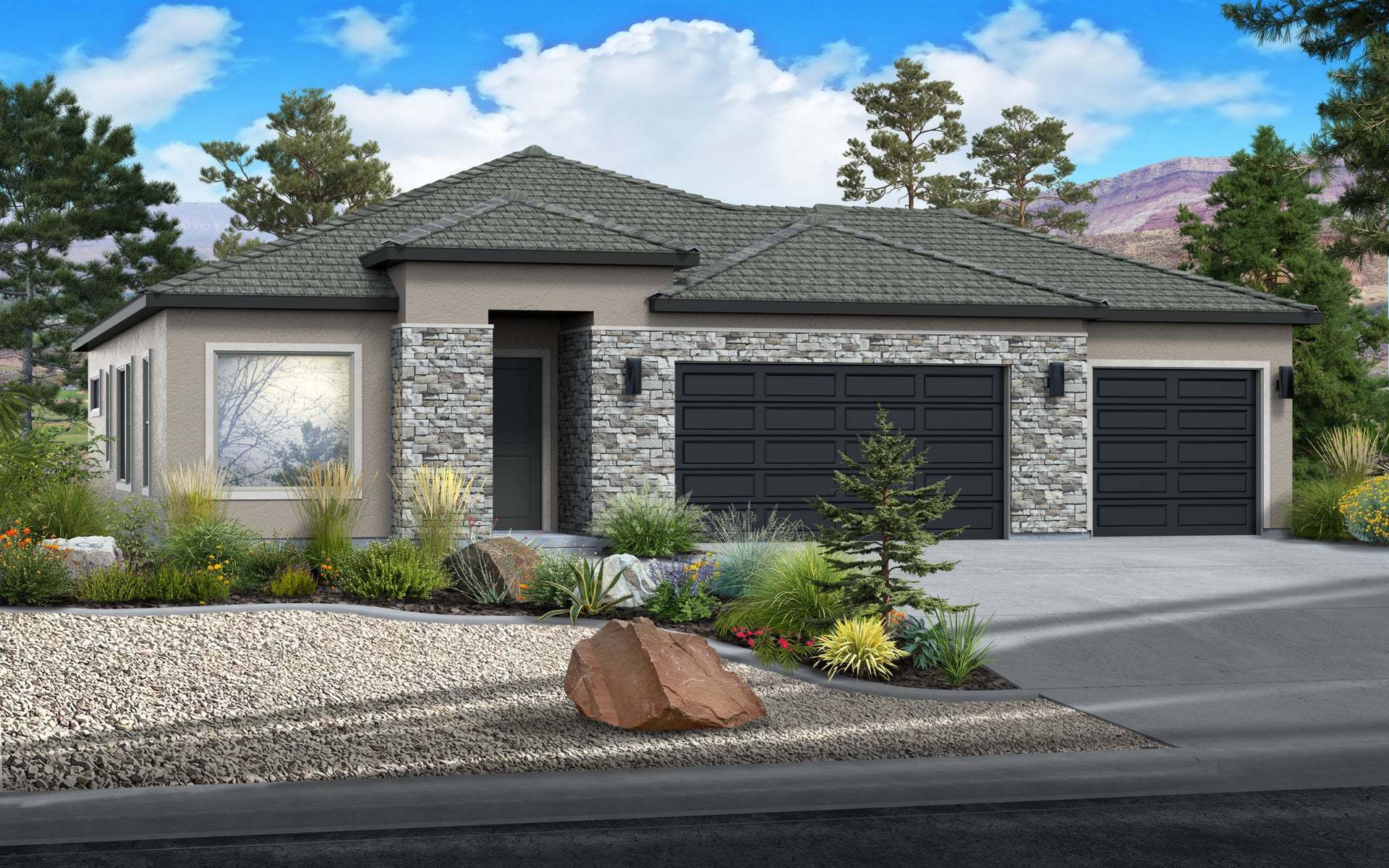 Rosewood Southwest Spanish - Rosalia Ridge At Divario: Saint George, Utah - Fieldstone Homes 