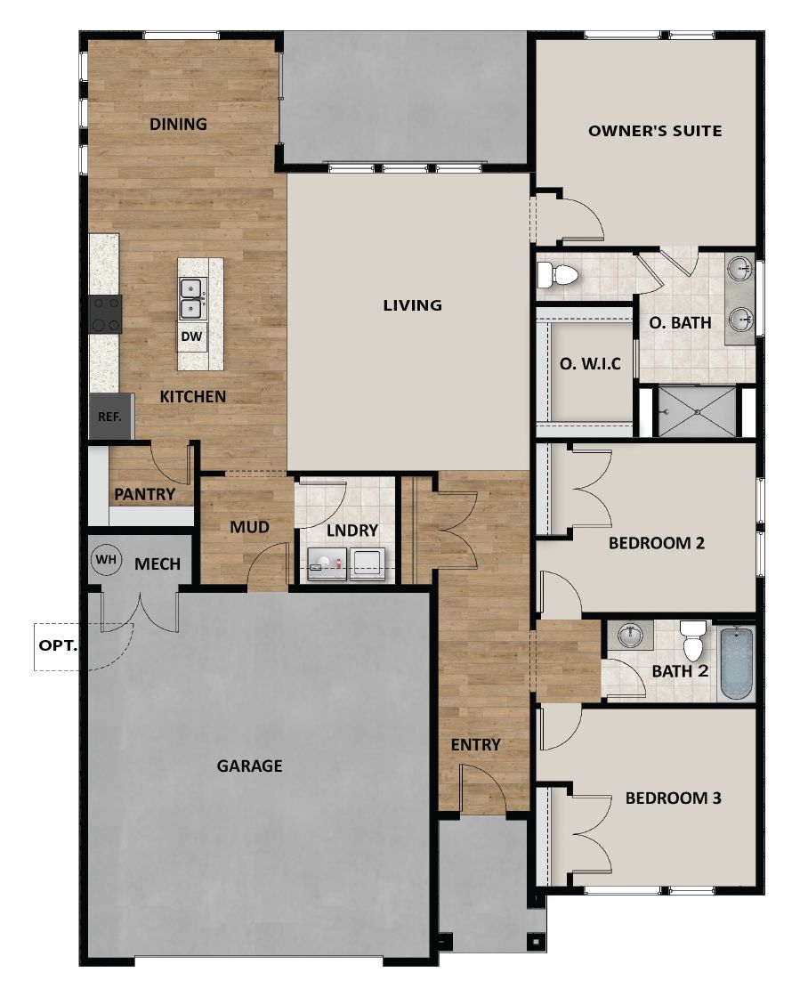 2 Car Garage Standard