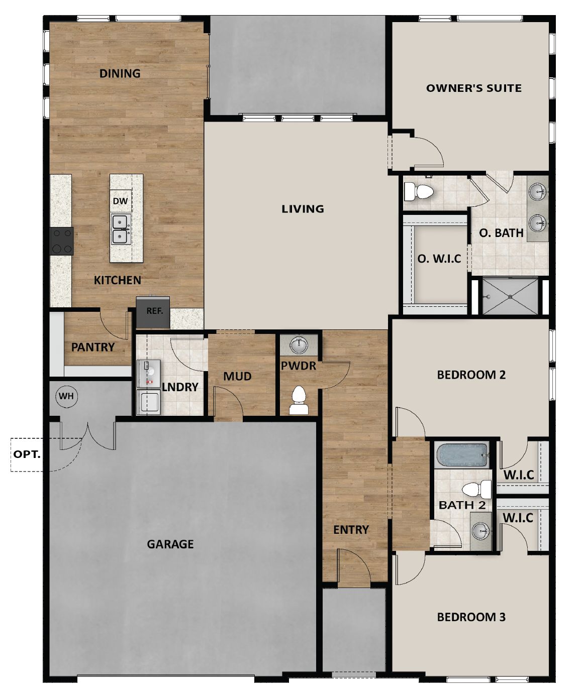 2 Car Garage Standard