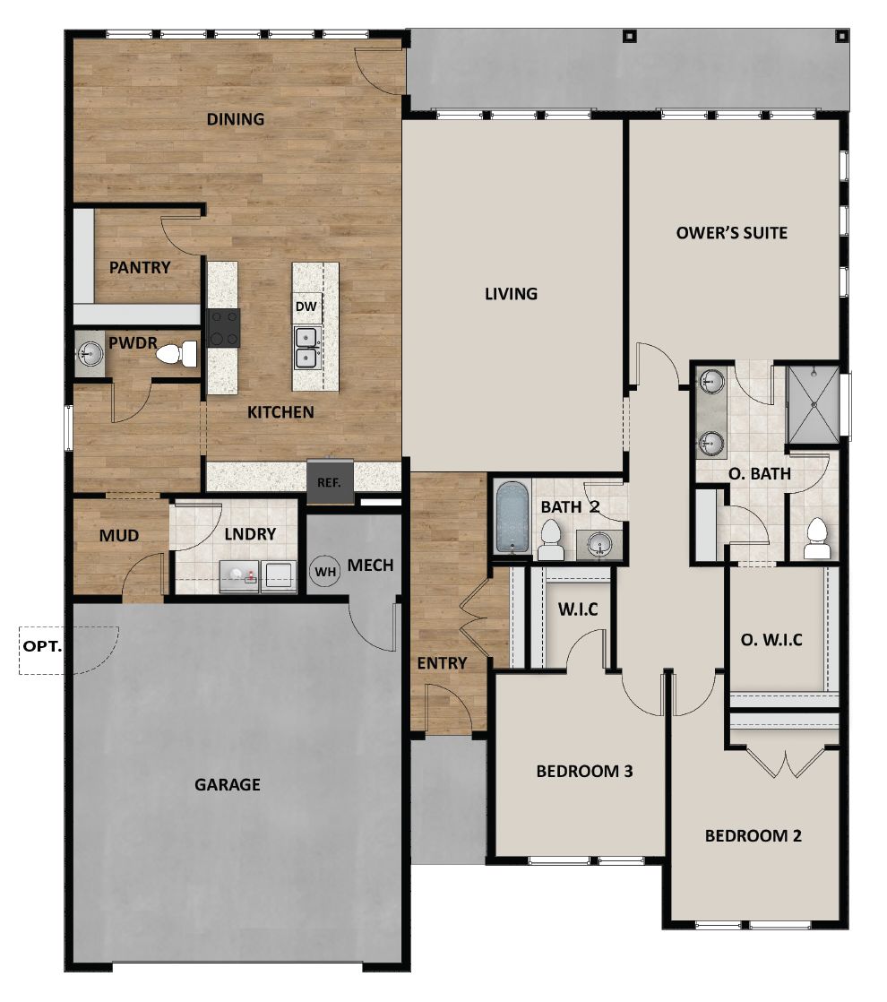 2 Car Garage Standard