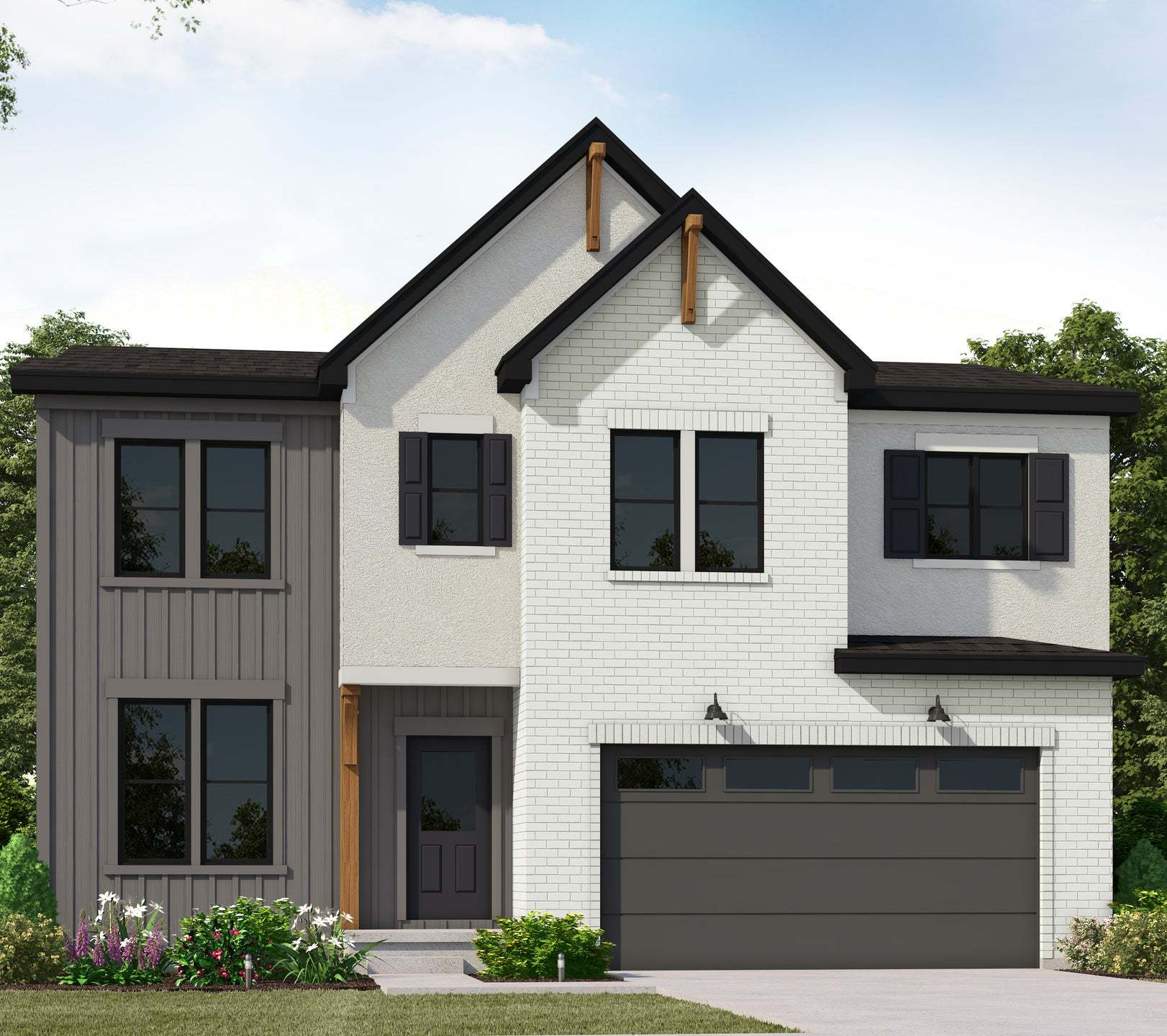 Stella Modern Farmhouse - Canyon Point: Lehi, Utah - Fieldstone Homes 