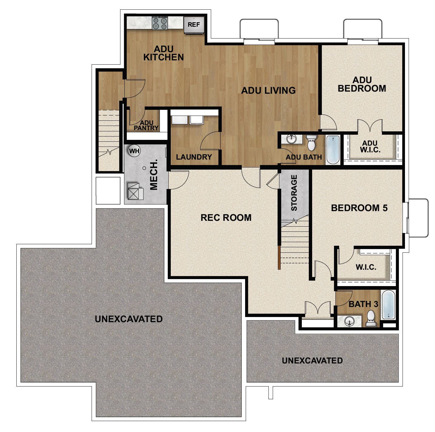 ADU Basement Option