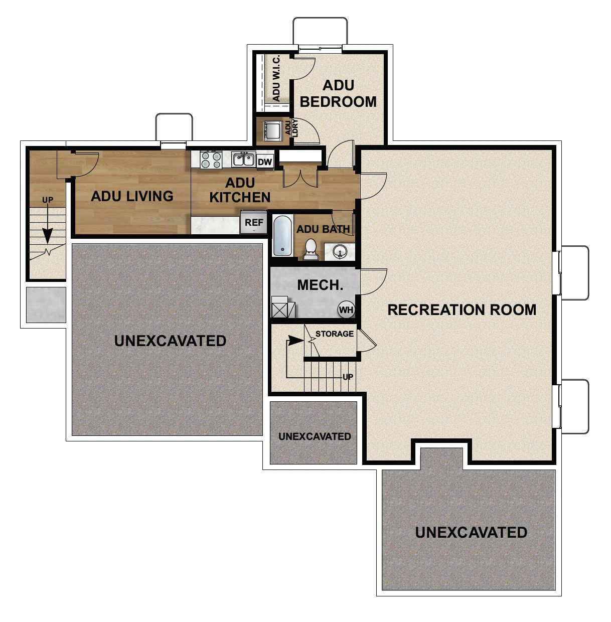 ADU Basement Option