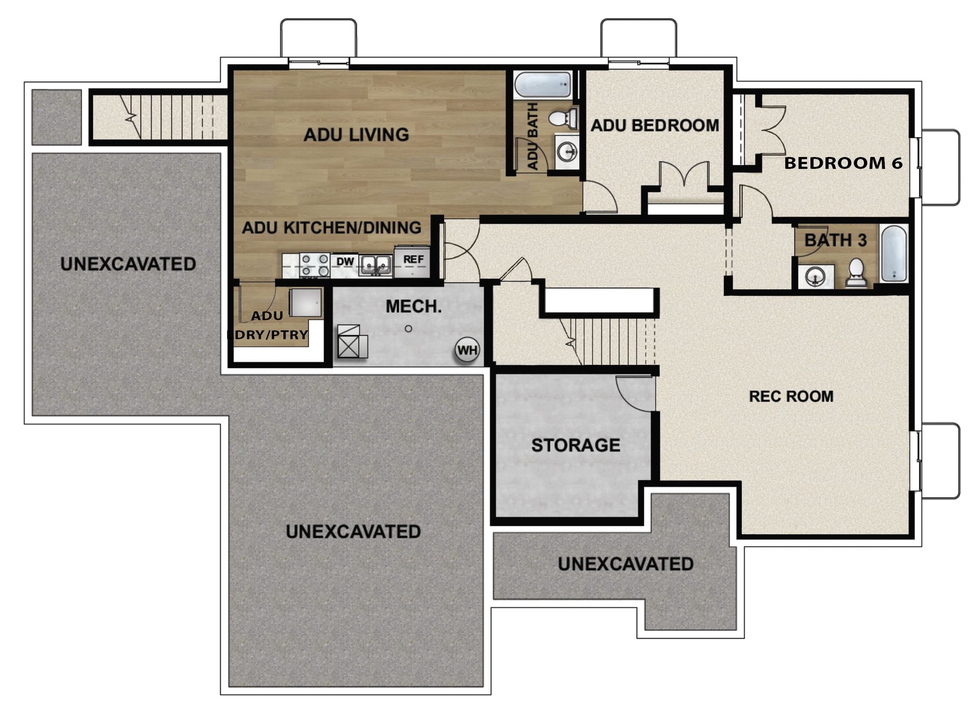 ADU Basement Option