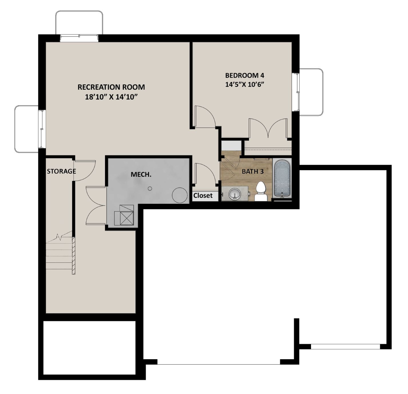 Optional Finished Basement