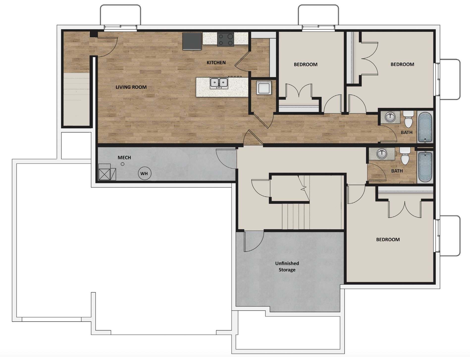Optional Rental Suite/ADU Basement