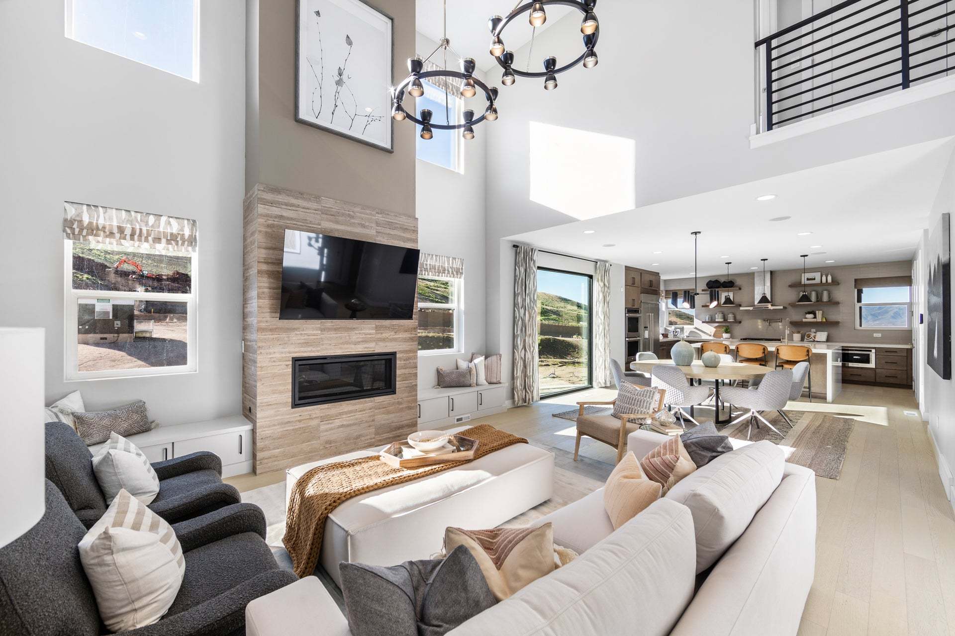 Living Room in Lehi Canyon Point Home