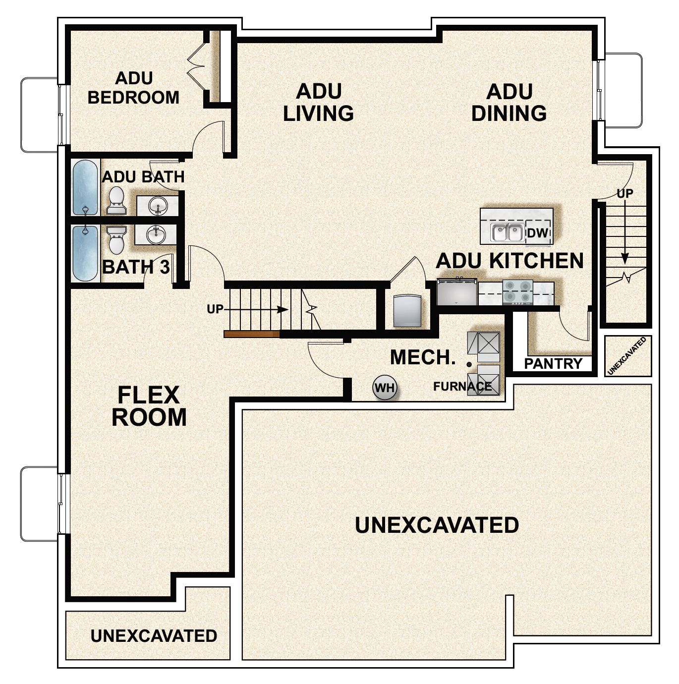 Optional Finished Basement
