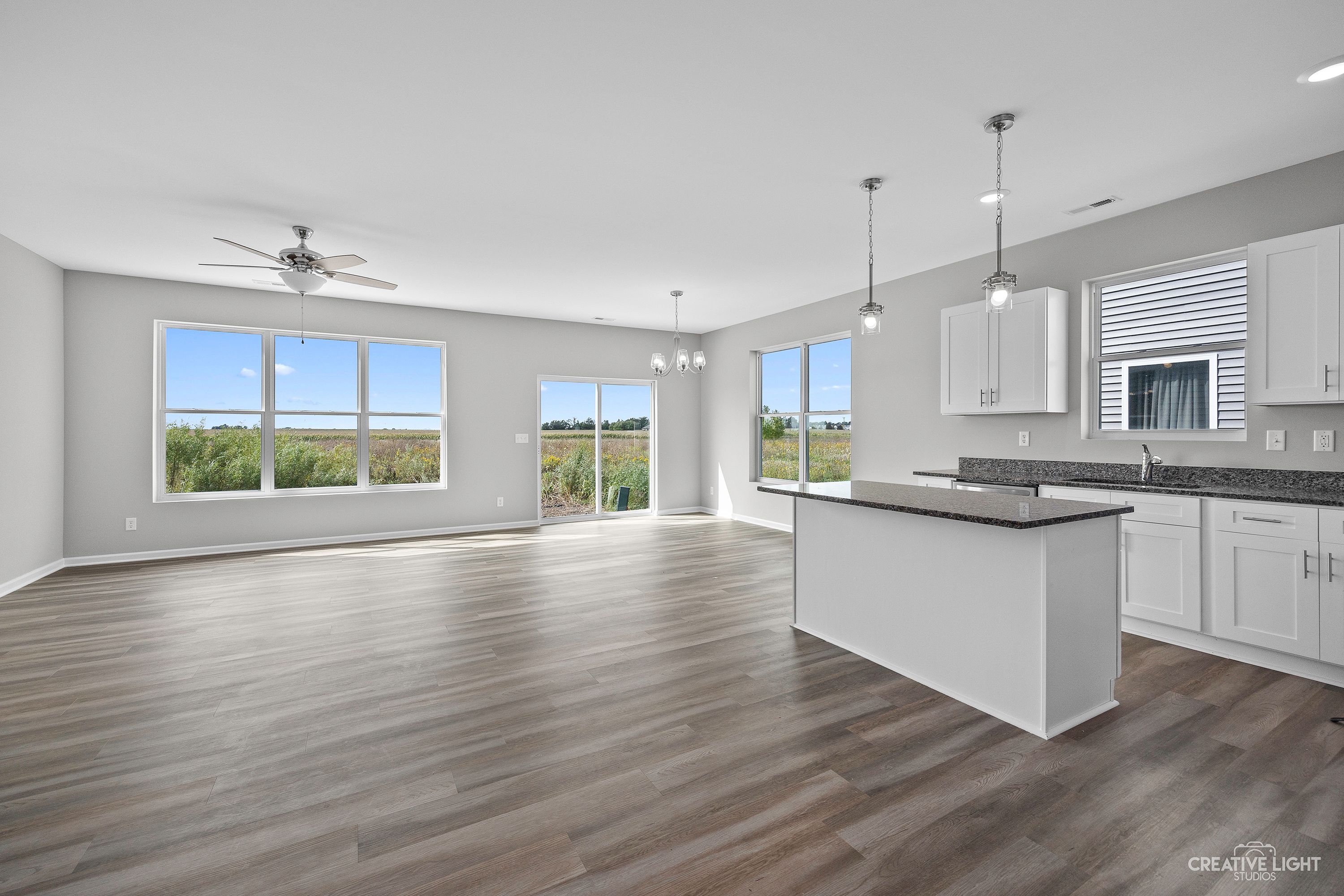 Kitchen, Living & Dining