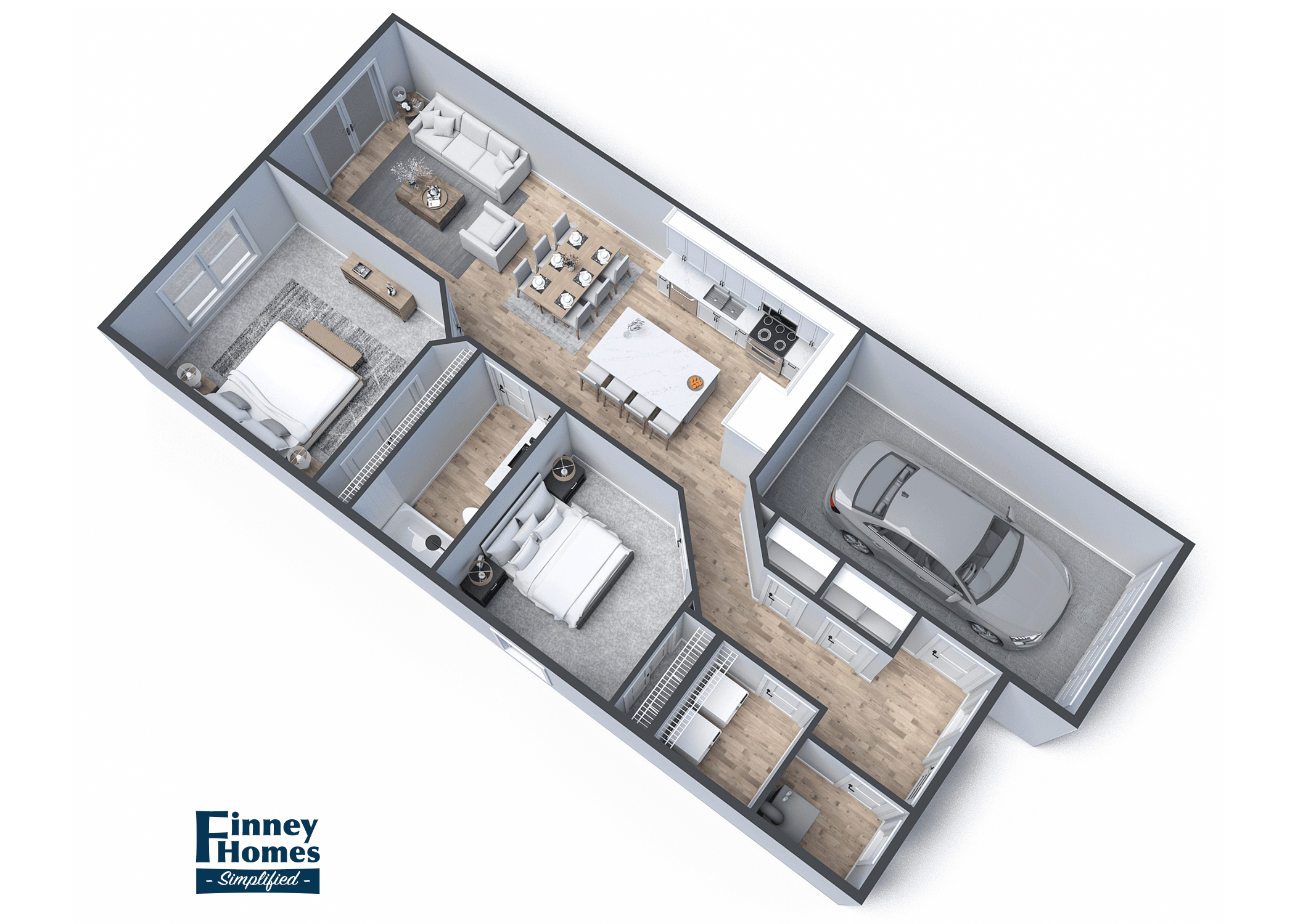 The Magnolia 3D Floor Plan