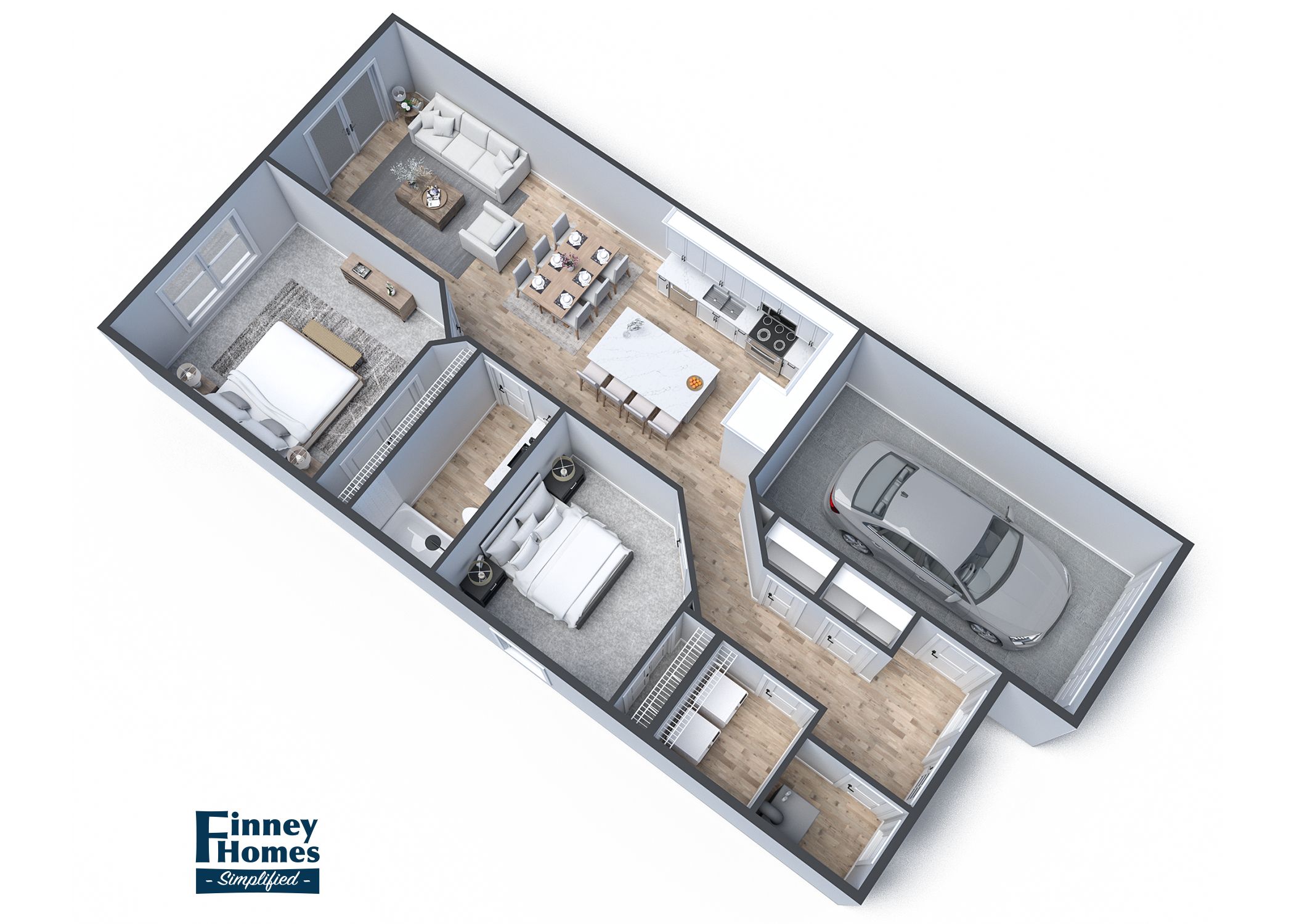 The Magnolia 3D Floor Plan