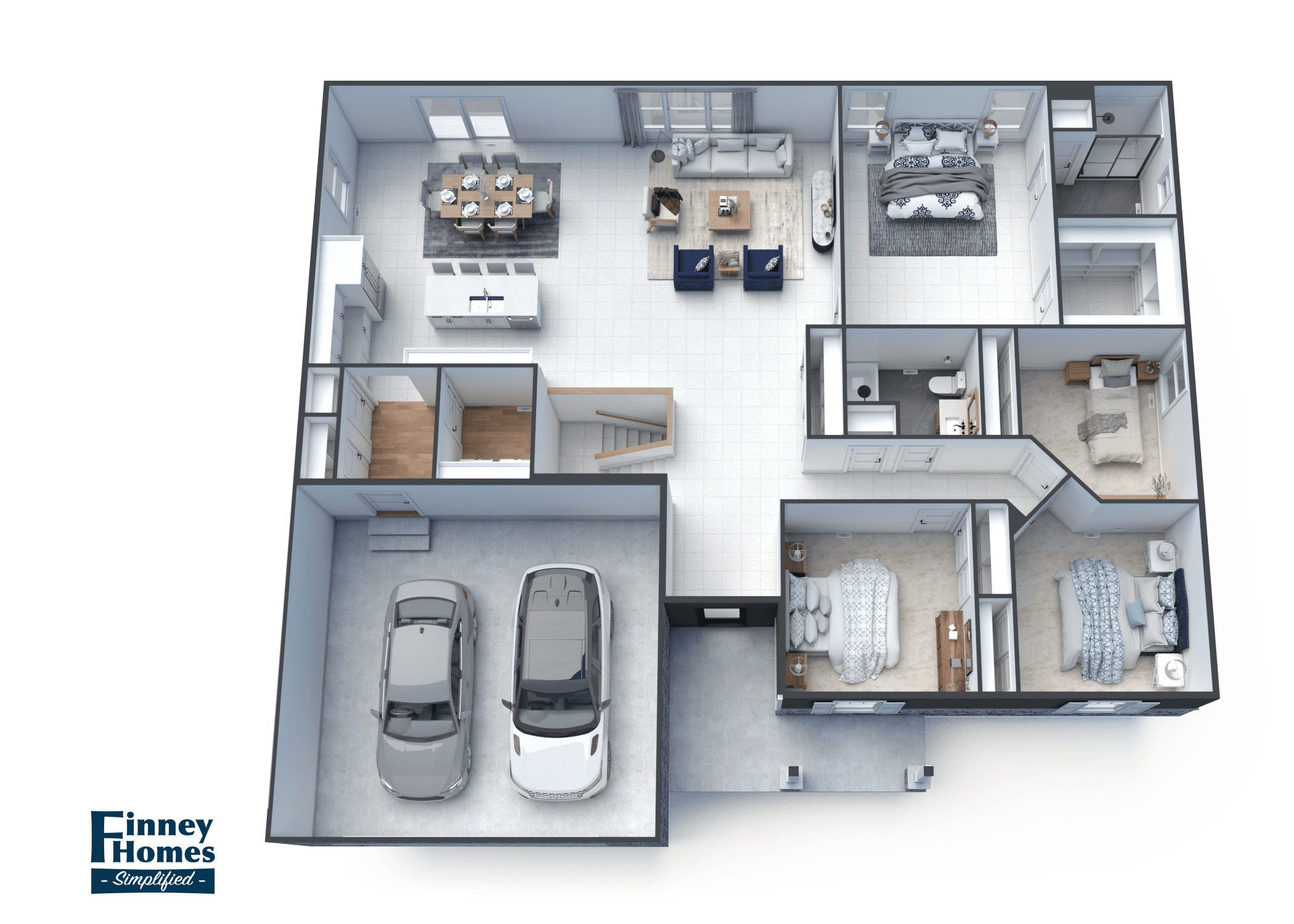 The Samuel 3D Floor Plan