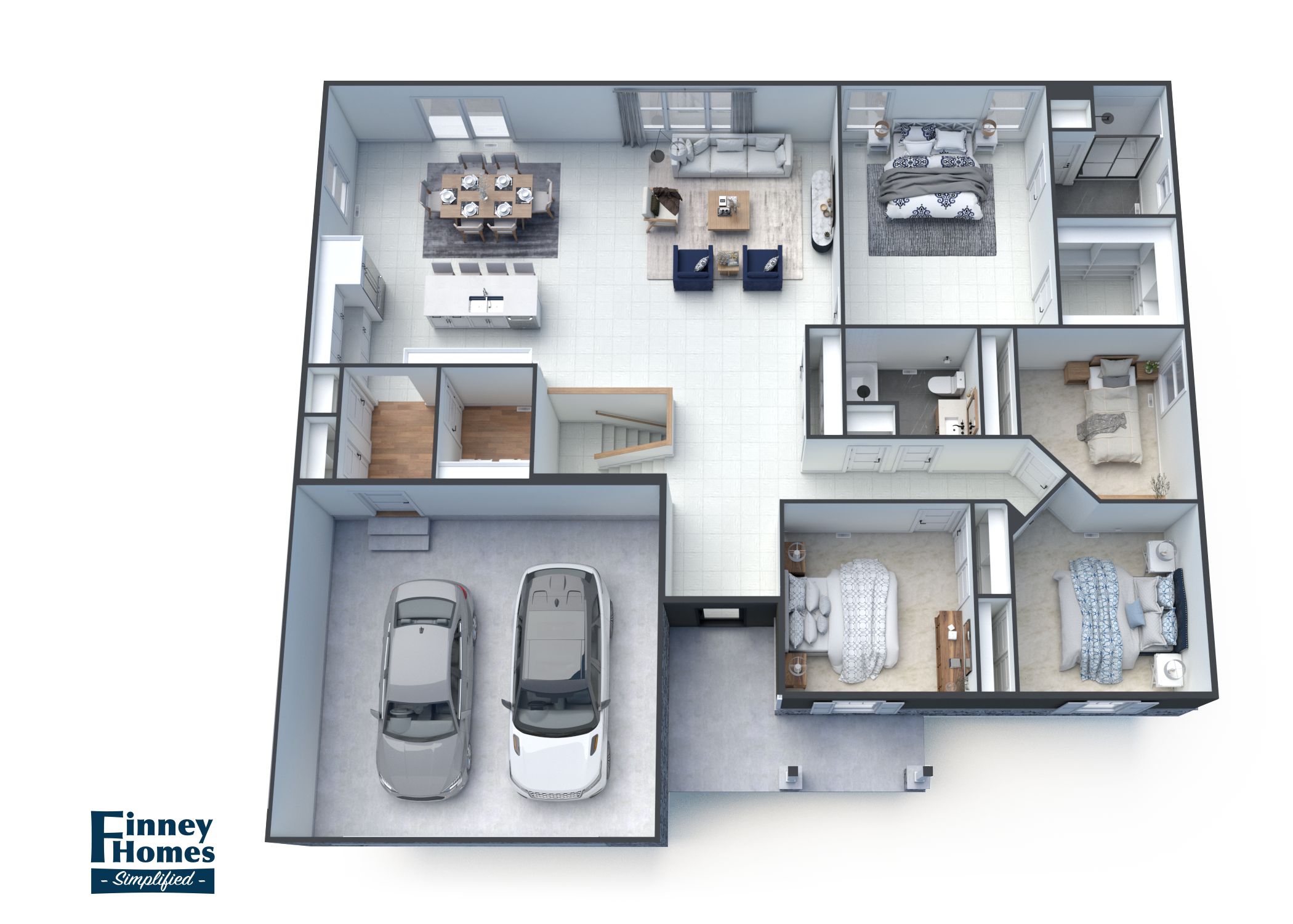 The Samuel 3D Floor Plan