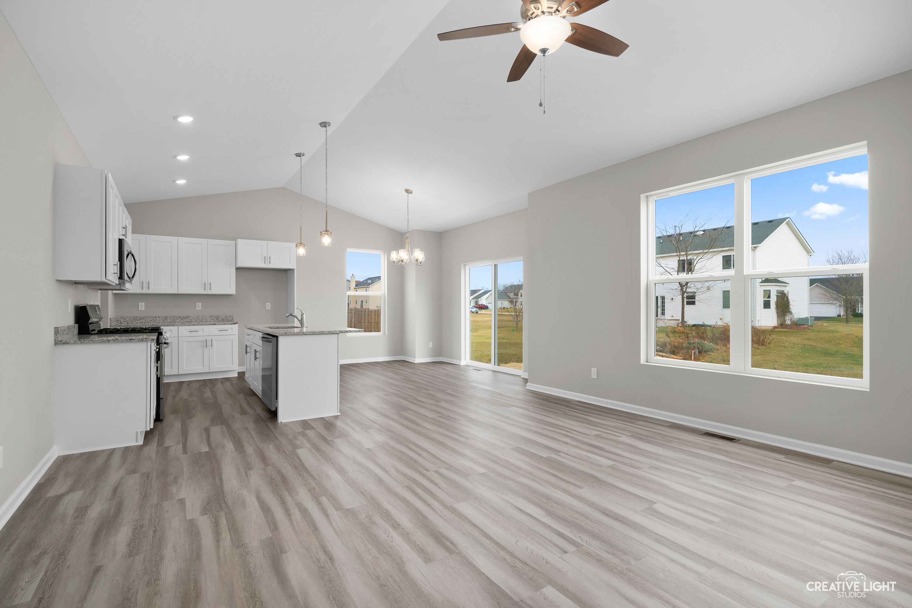 Dining, Kitchen & Living