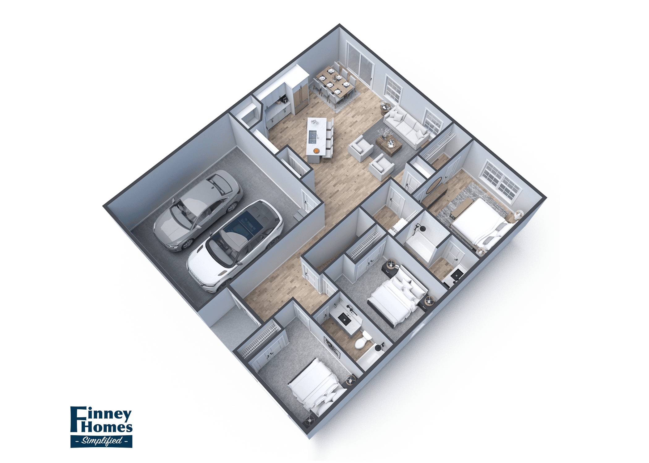 The Williamsburg Floor Plan 3D