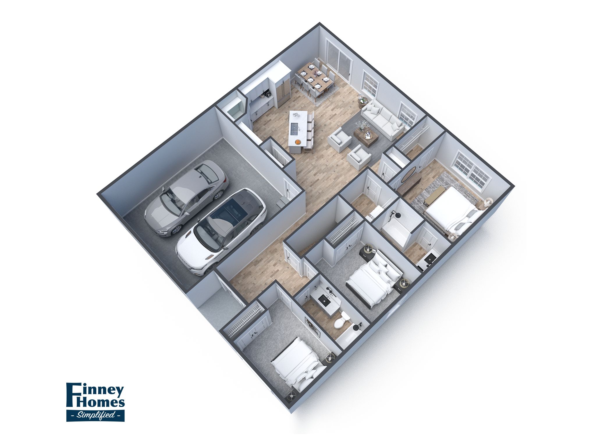 The Williamsburg Floor Plan 3D