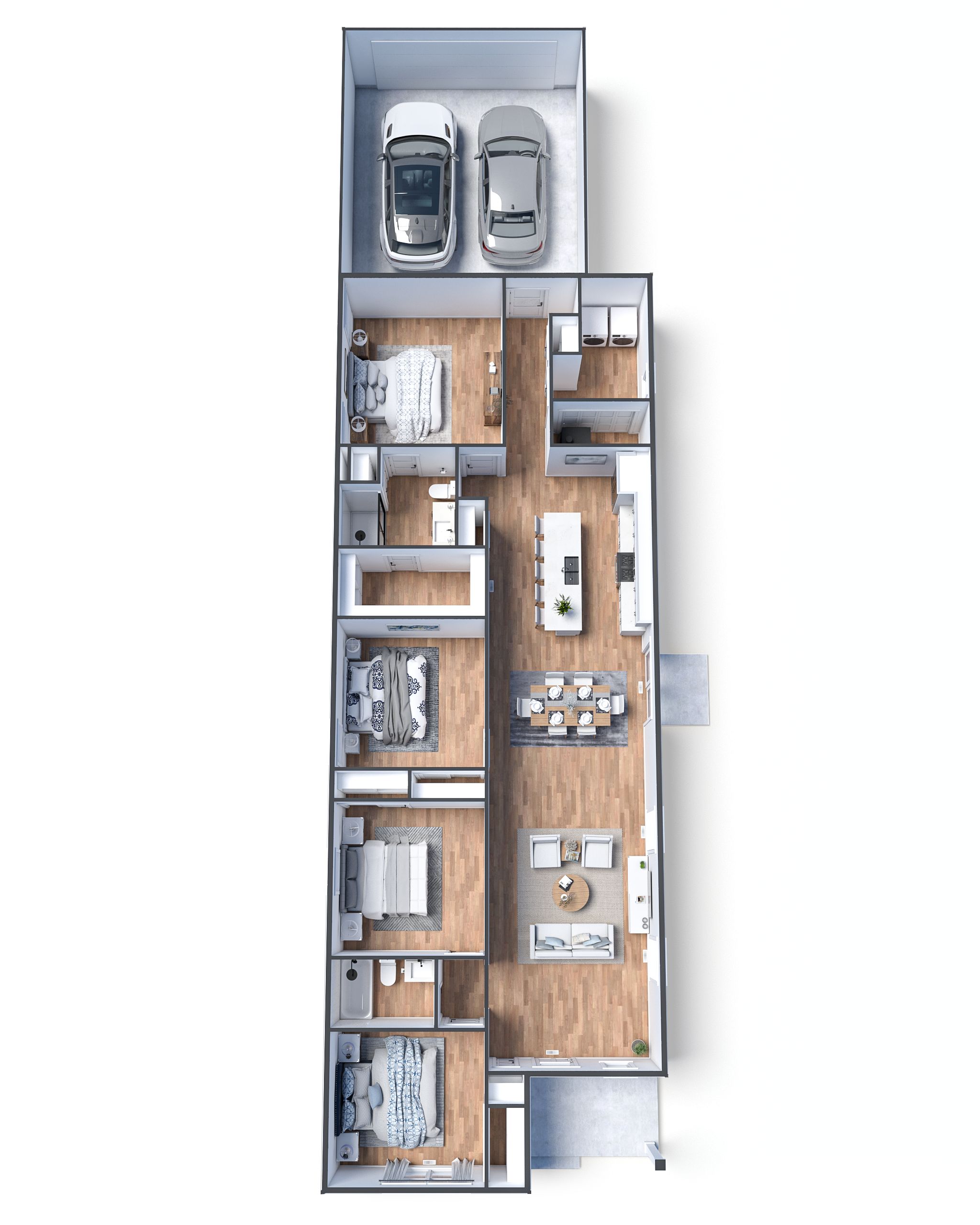 3D Floor Plan Rendering