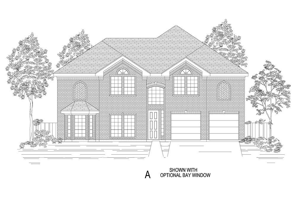 Brentwood 3F (w/Media) Standard Elevation A w/Options