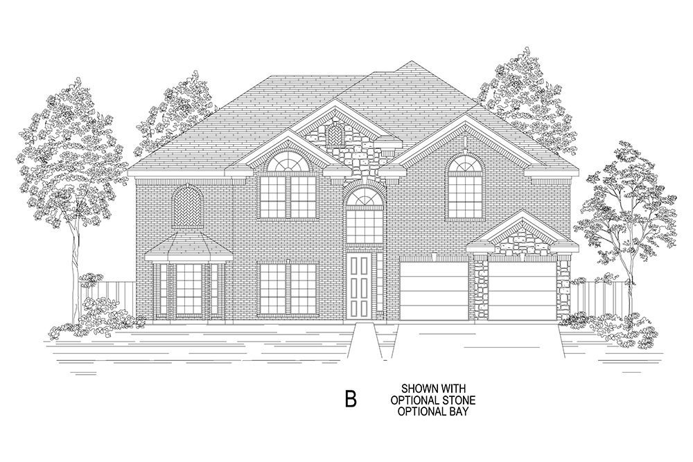 Brentwood 3F (w/Media) Standard Elevation B w/Options