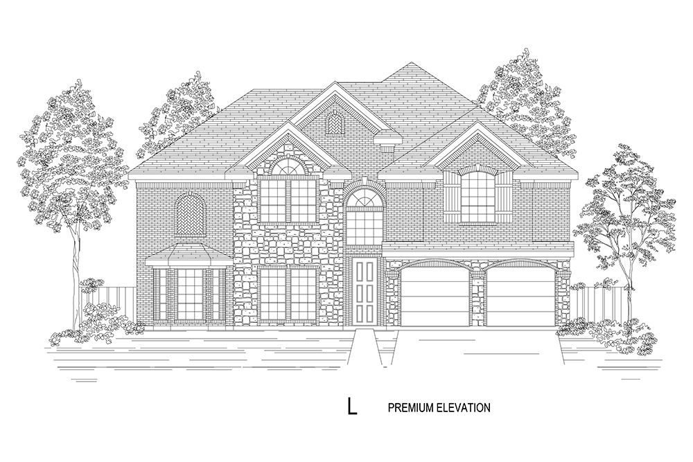 Brentwood 3F (w/Media) Premium Elevation L