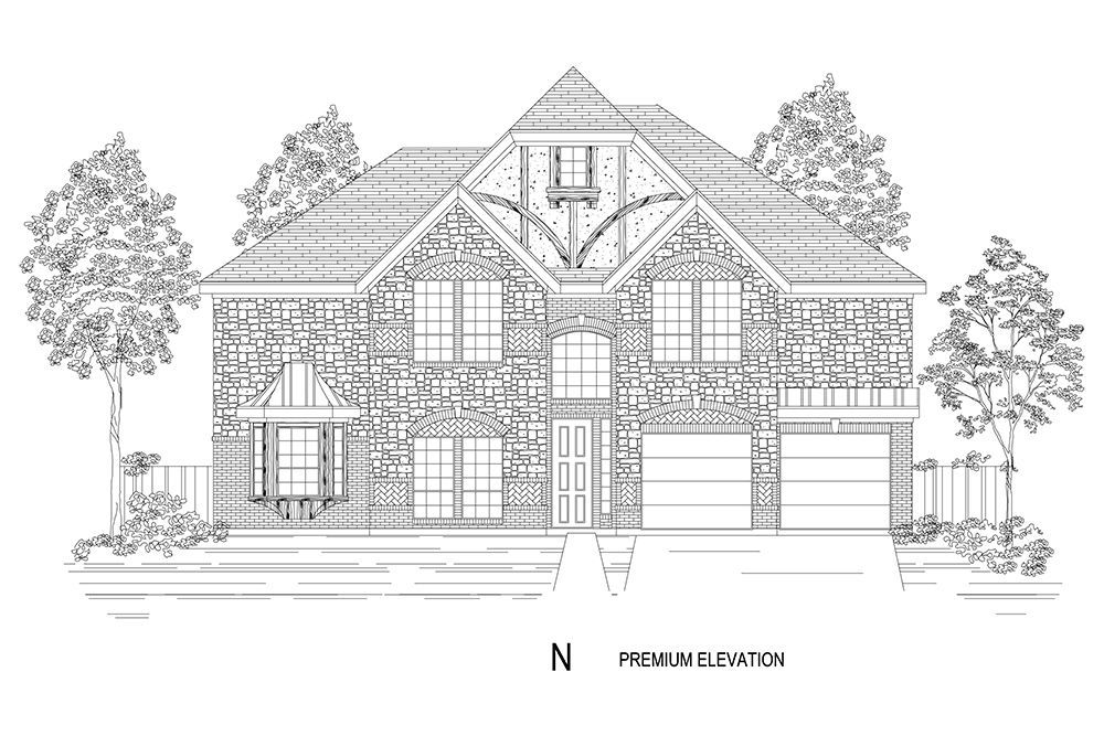 Brentwood 3F (w/Media) Premium Elevation N