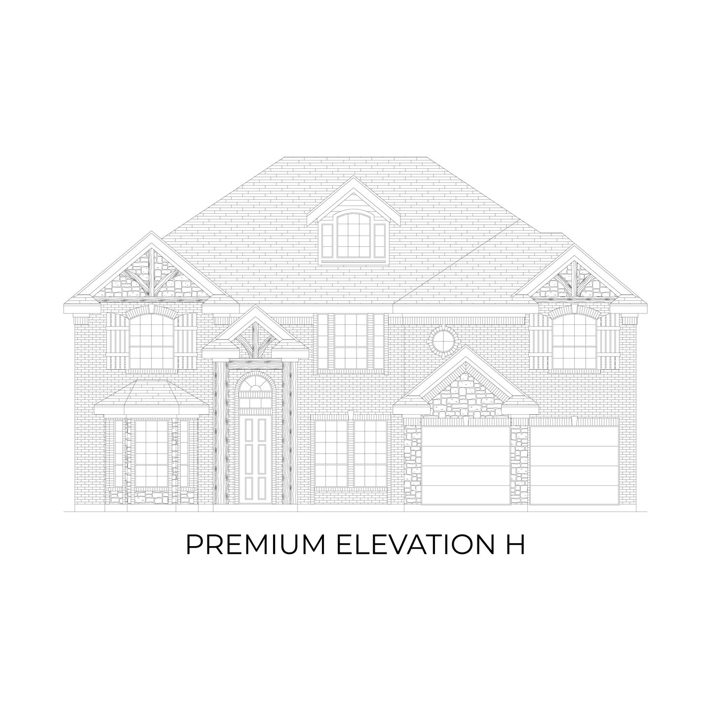 Hillcrest 2F (w/Media) Premium Elevation H