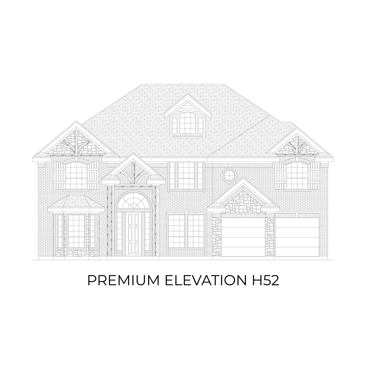 Hillcrest 2F (w/Media) Premium Elevation H52