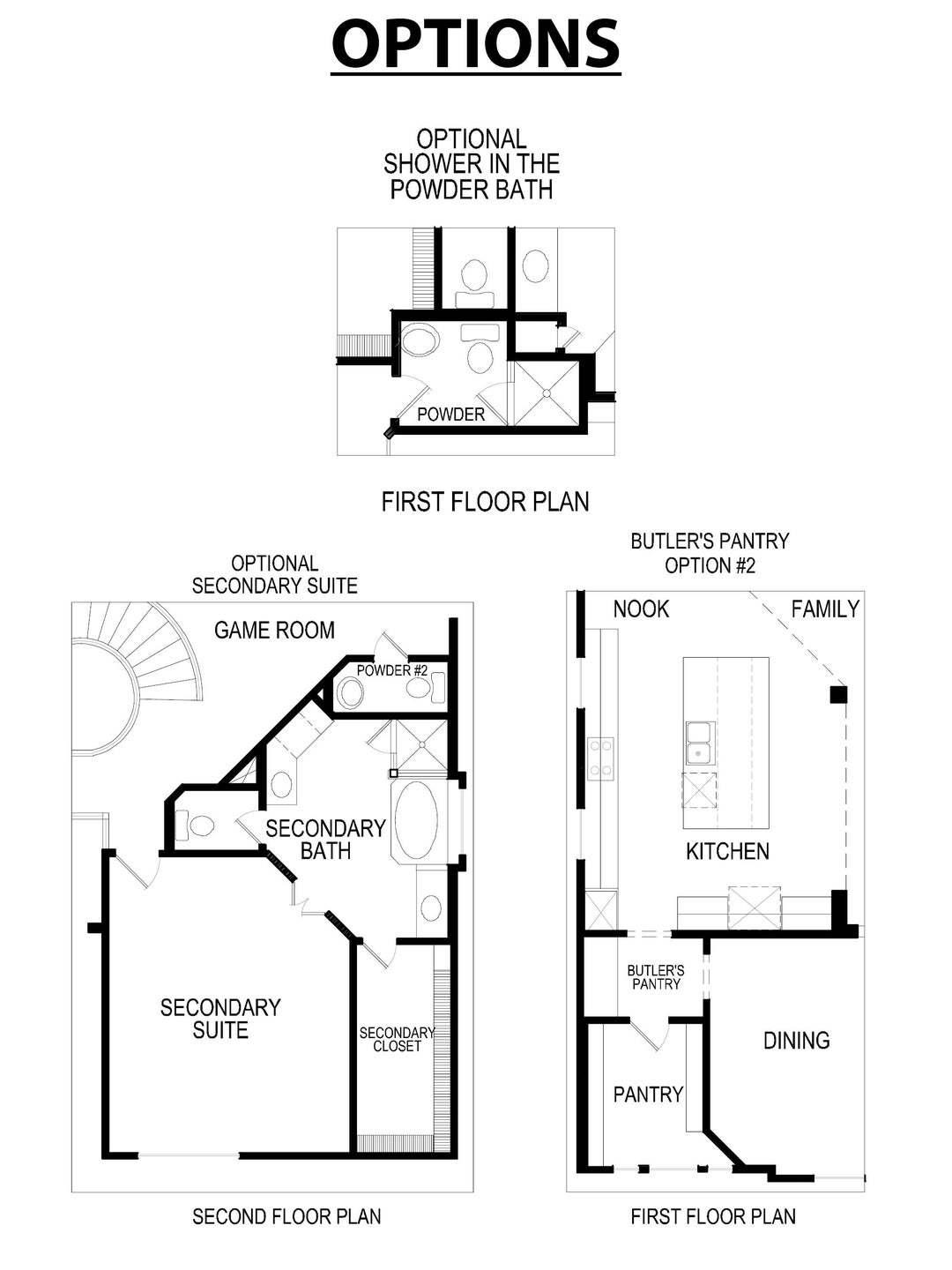 Brentwood 3F (w/Media) Floor Plan Options