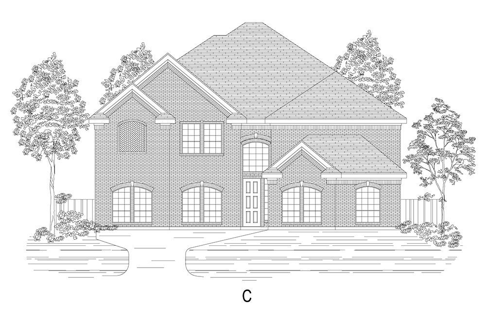 Brentwood 3FSW w/Media Standard Elevation C