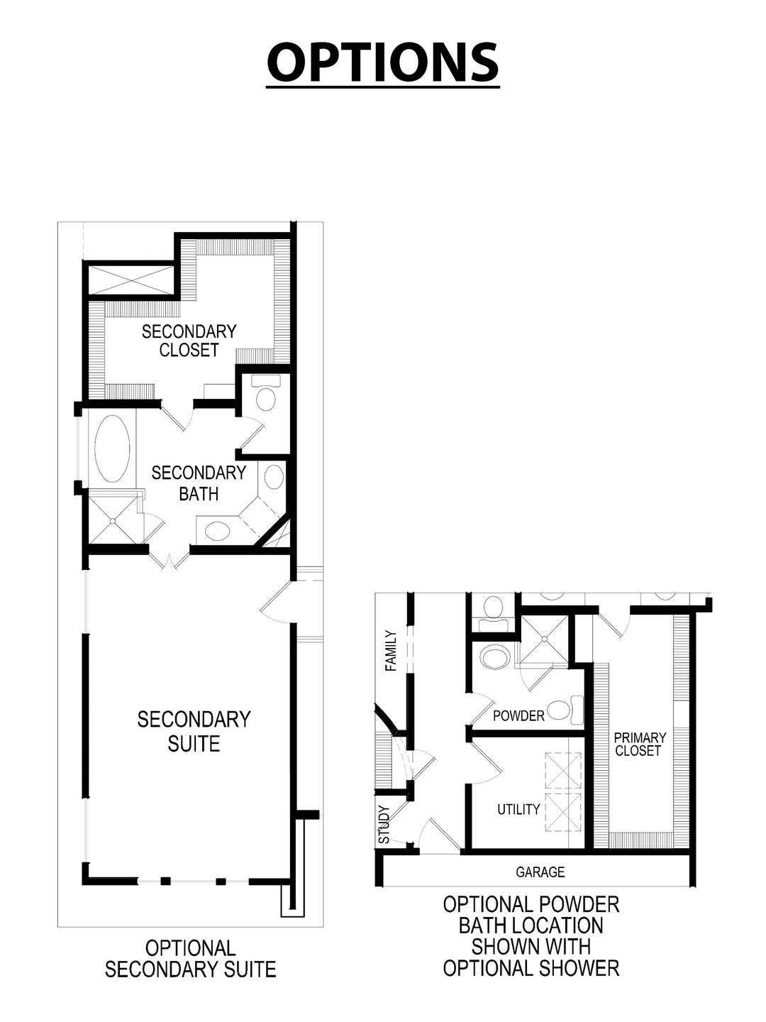 Boston 2F (w/ Media) Floor Plan Options