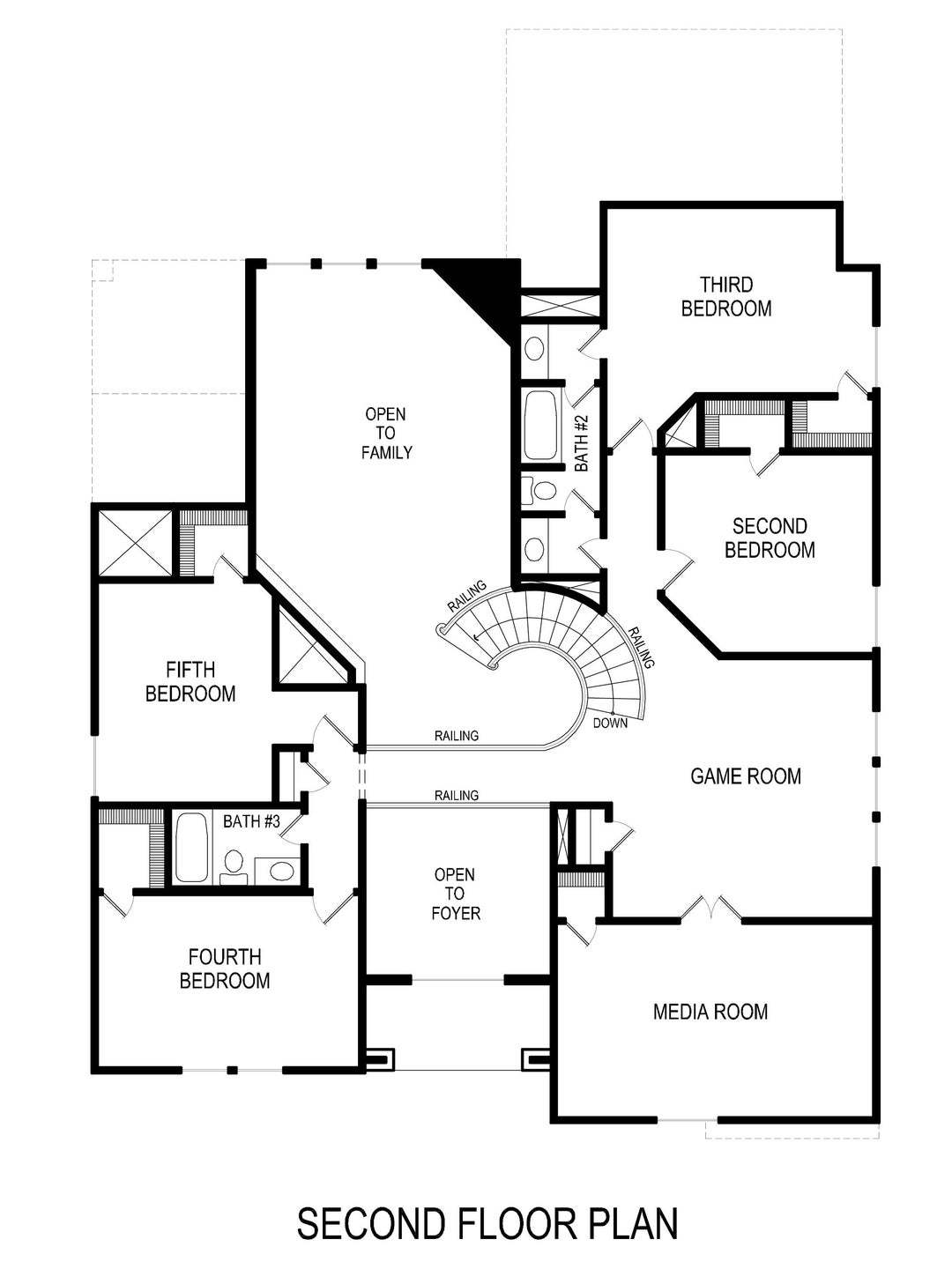 Jefferson 2F w/Media Second Floor Plan